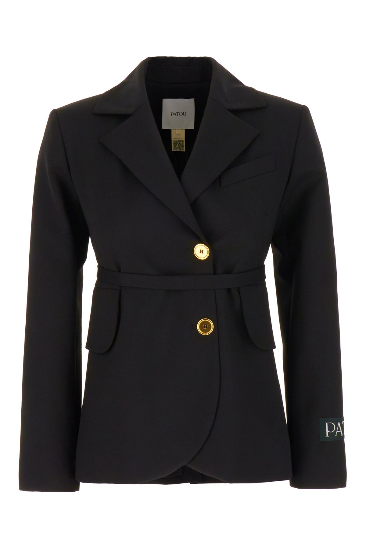 PATOU Giacca in lana stretch nera