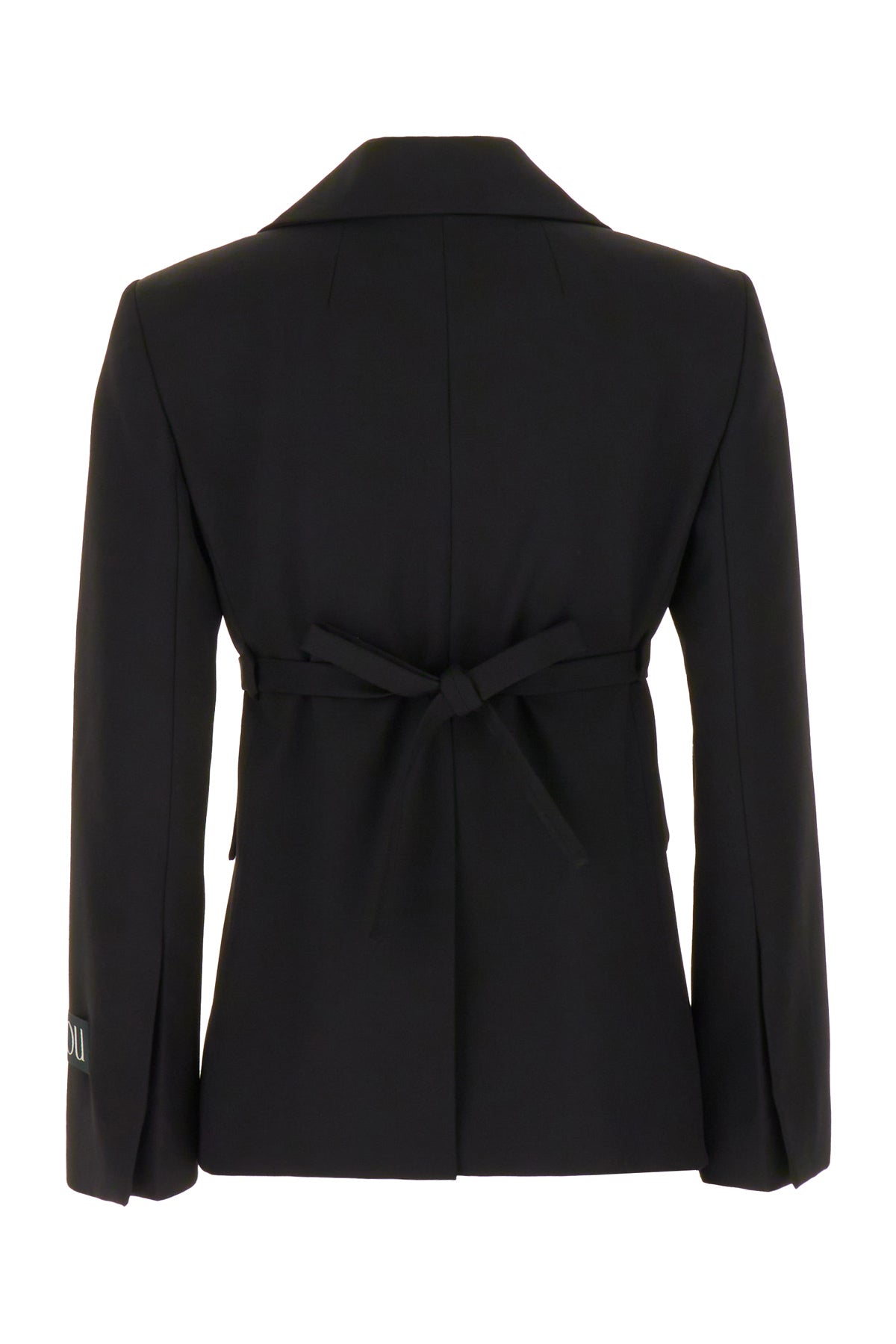 PATOU Giacca in lana stretch nera, view 2