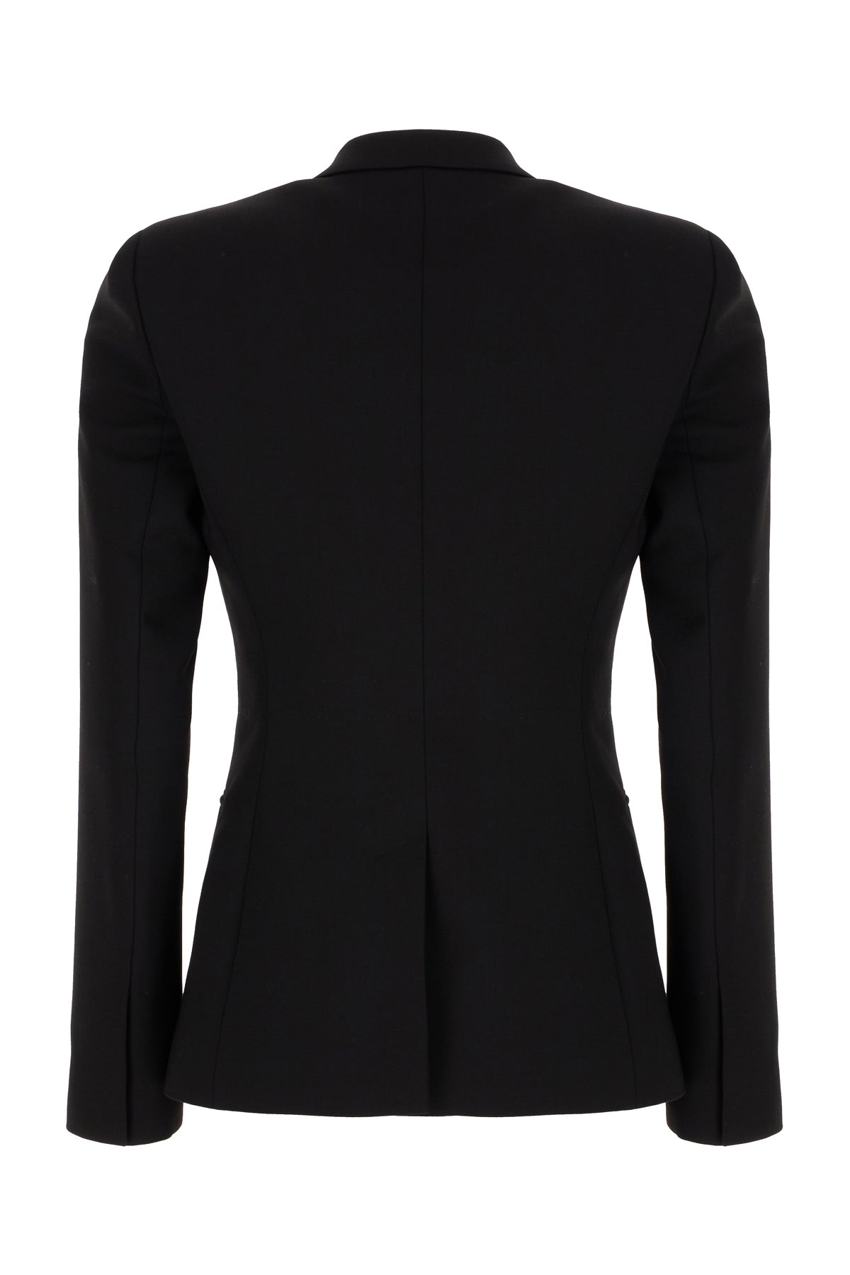 Gucci Giacca in misto lana stretch nera, view 2