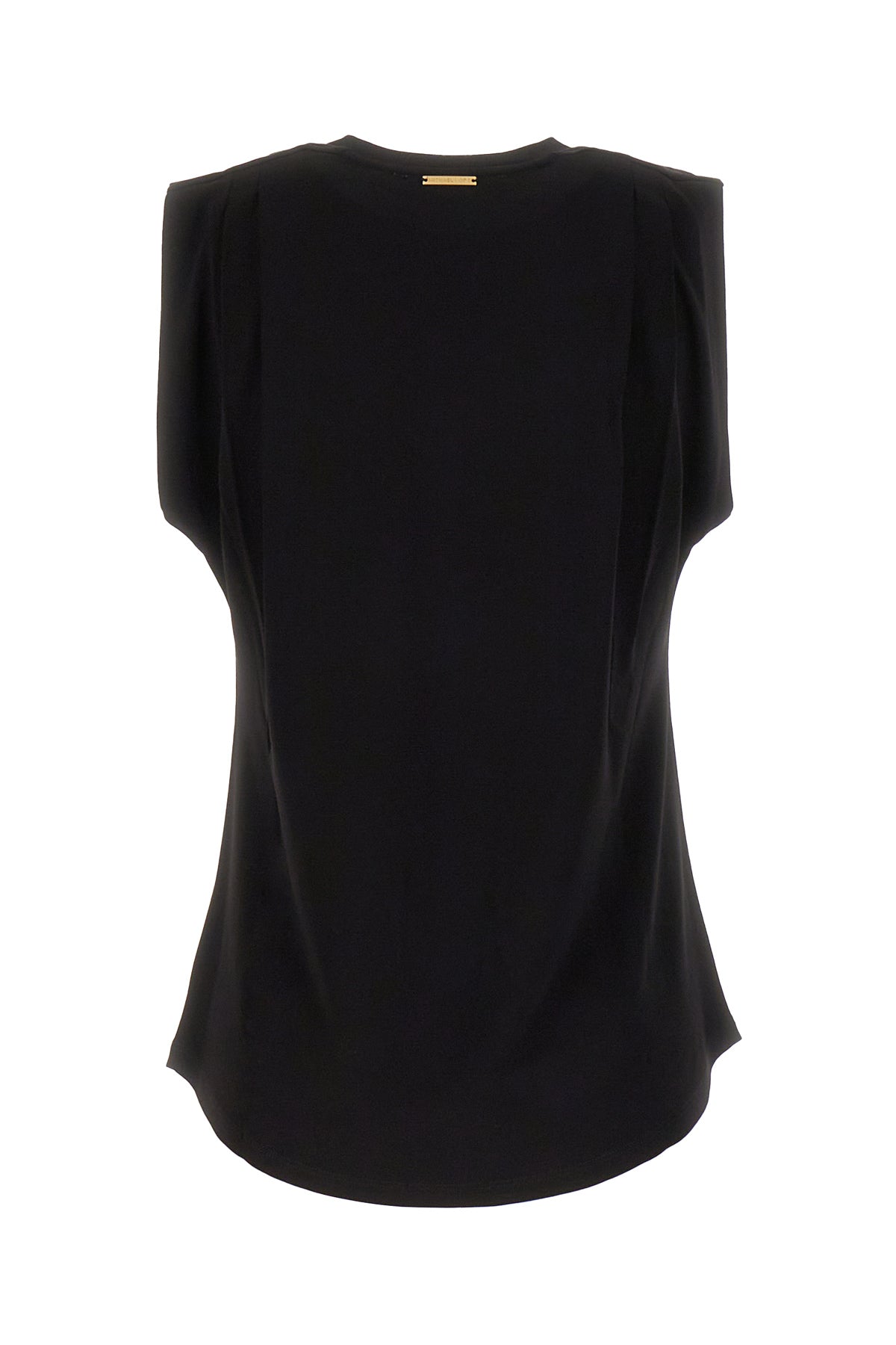 MICHAEL KORS T-shirt in viscosa stretch nera, view 2