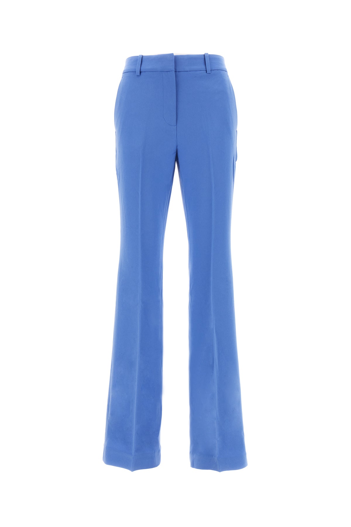 MICHAEL KORS Pantalone in misto triacetato azzurro ceruleo
