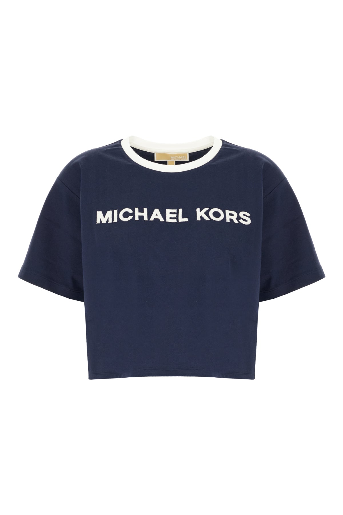 MICHAEL KORS T-shirt in cotone blu navy