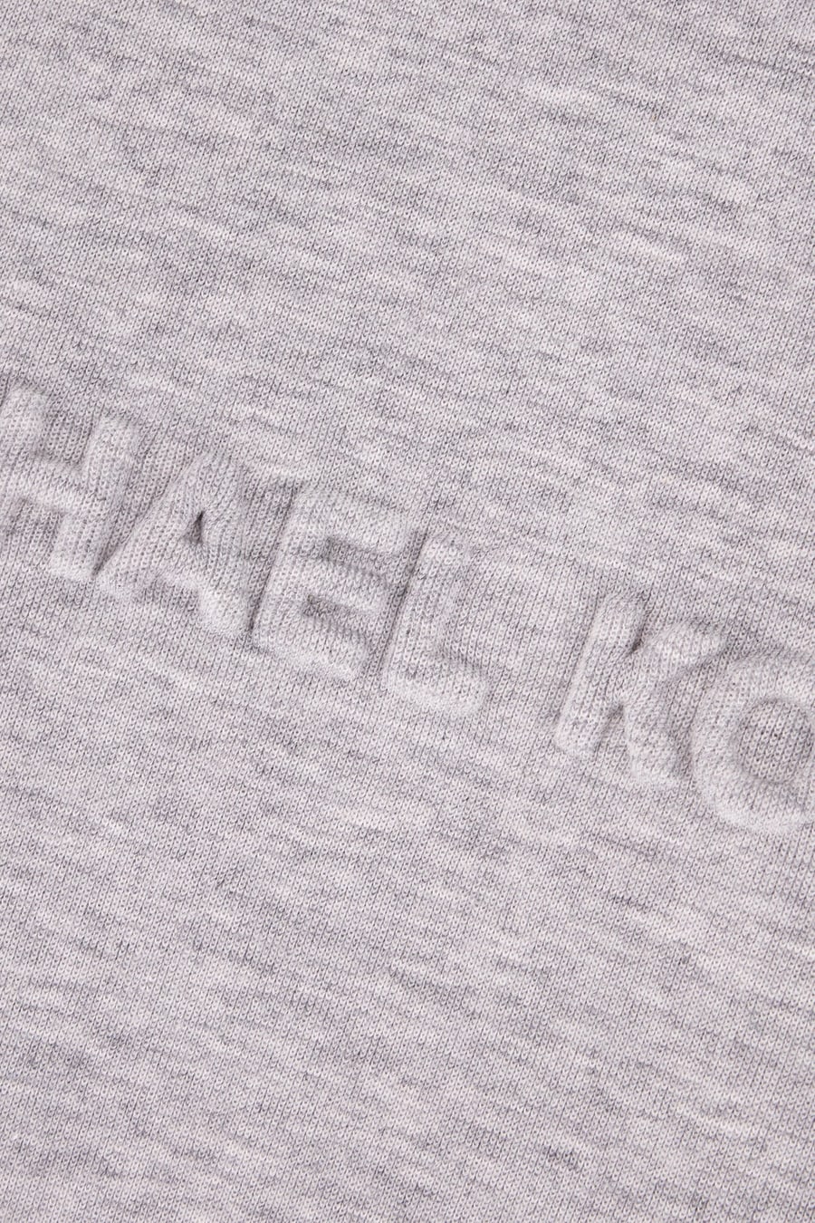 MICHAEL KORS T-shirt in misto cotone grigio melangé, view 3