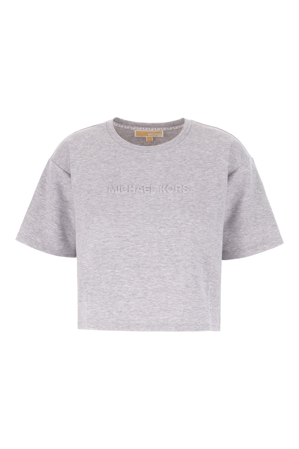 MICHAEL KORS T-shirt in misto cotone grigio melangé