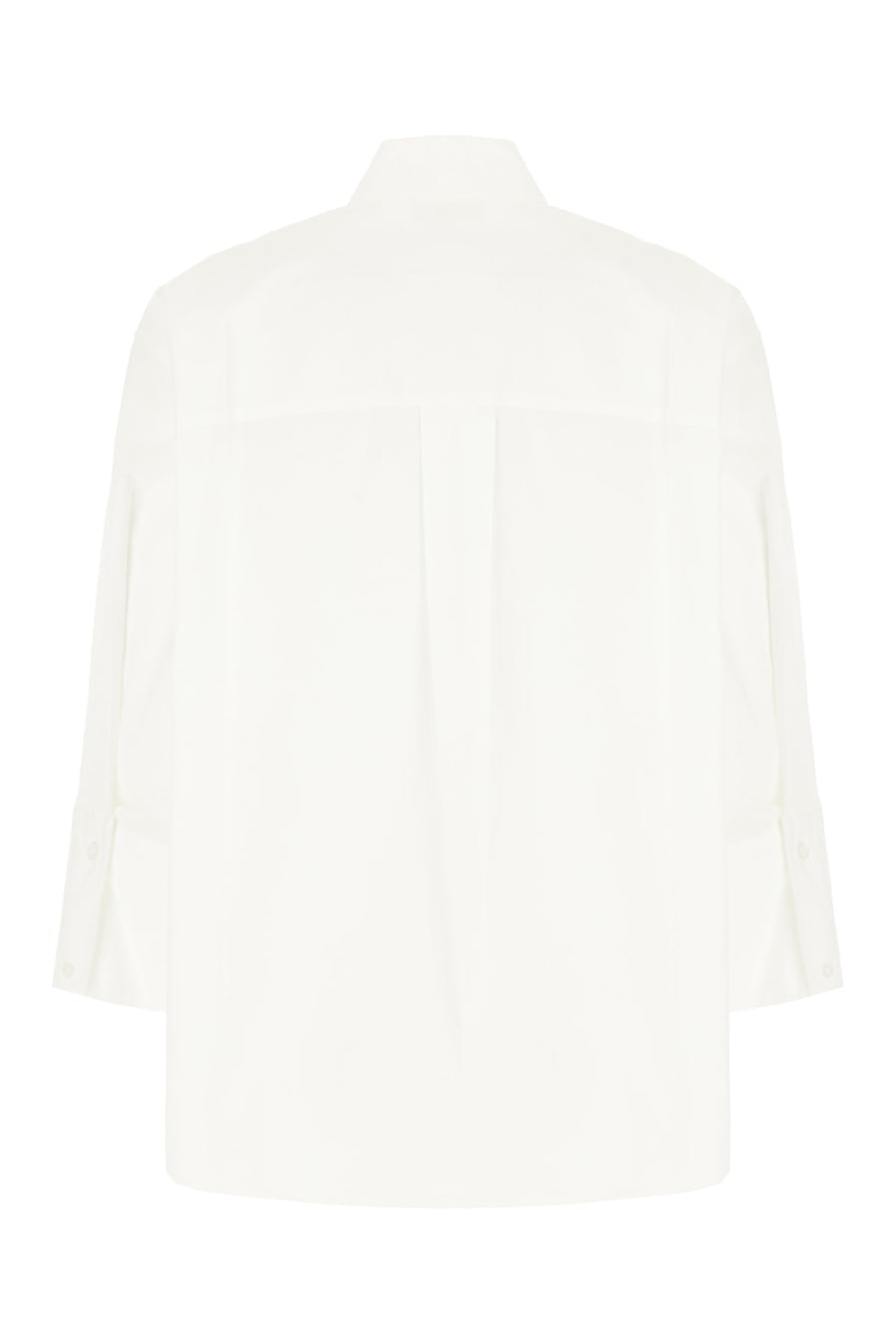 MICHAEL KORS Camicia in cotone stretch bianco, view 2