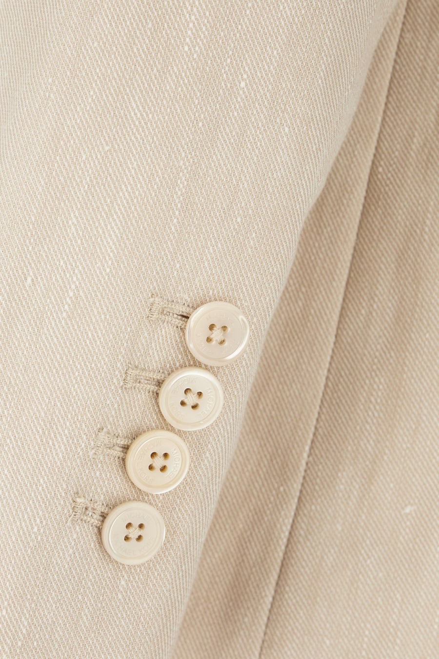 MICHAEL KORS Giacca in misto cotone sabbia, view 3