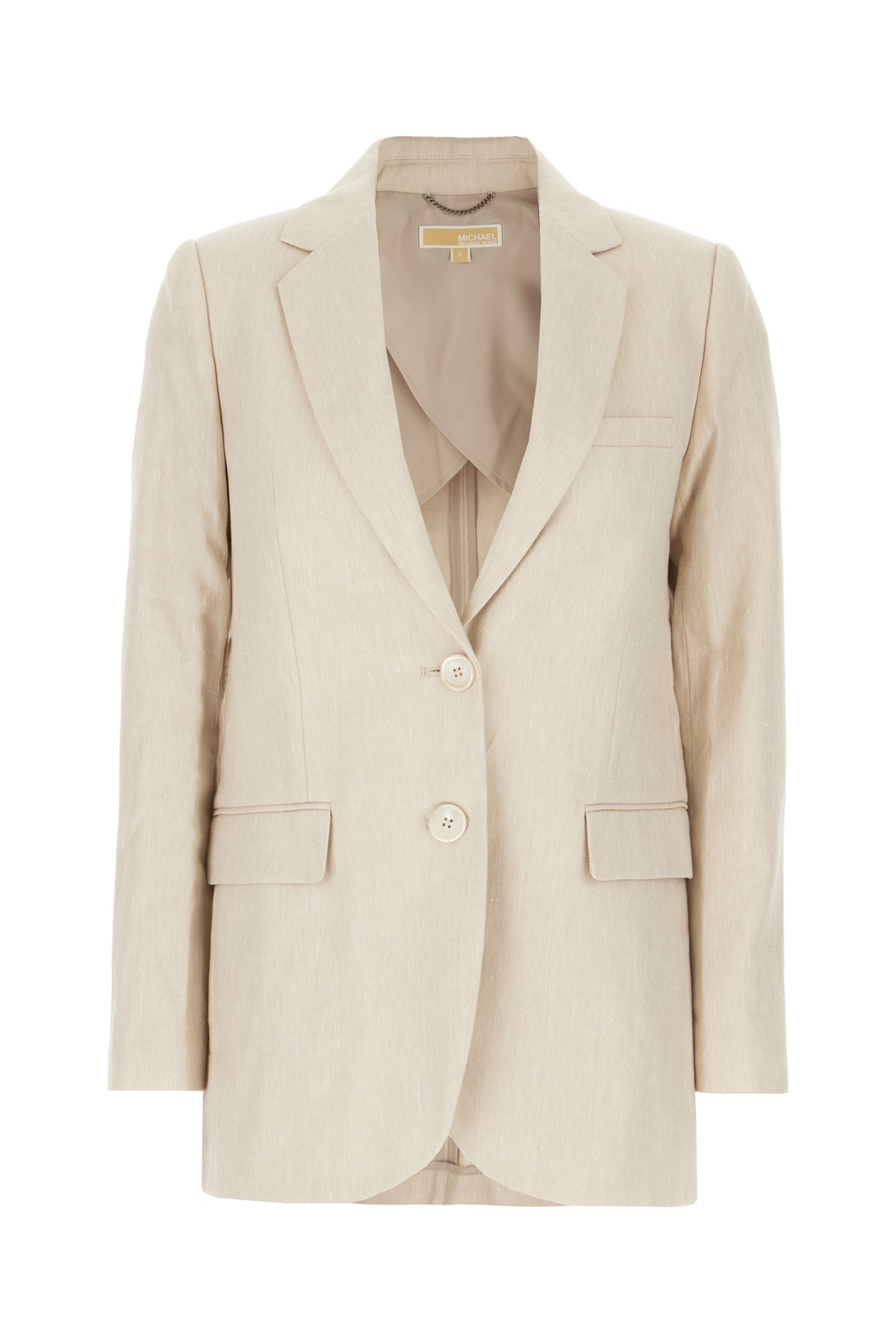 MICHAEL KORS Giacca in misto cotone sabbia