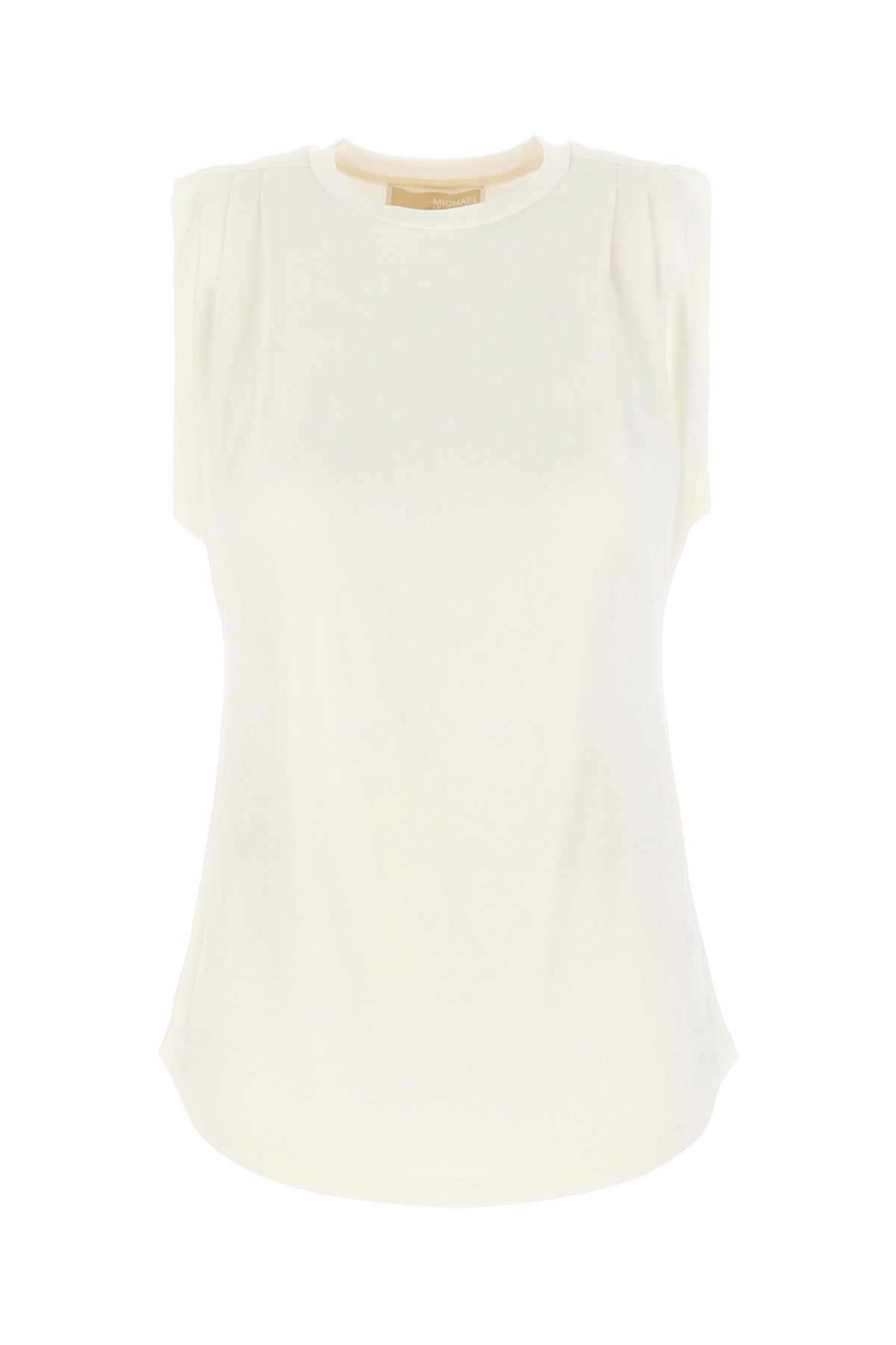 MICHAEL KORS T-shirt in viscosa stretch avorio
