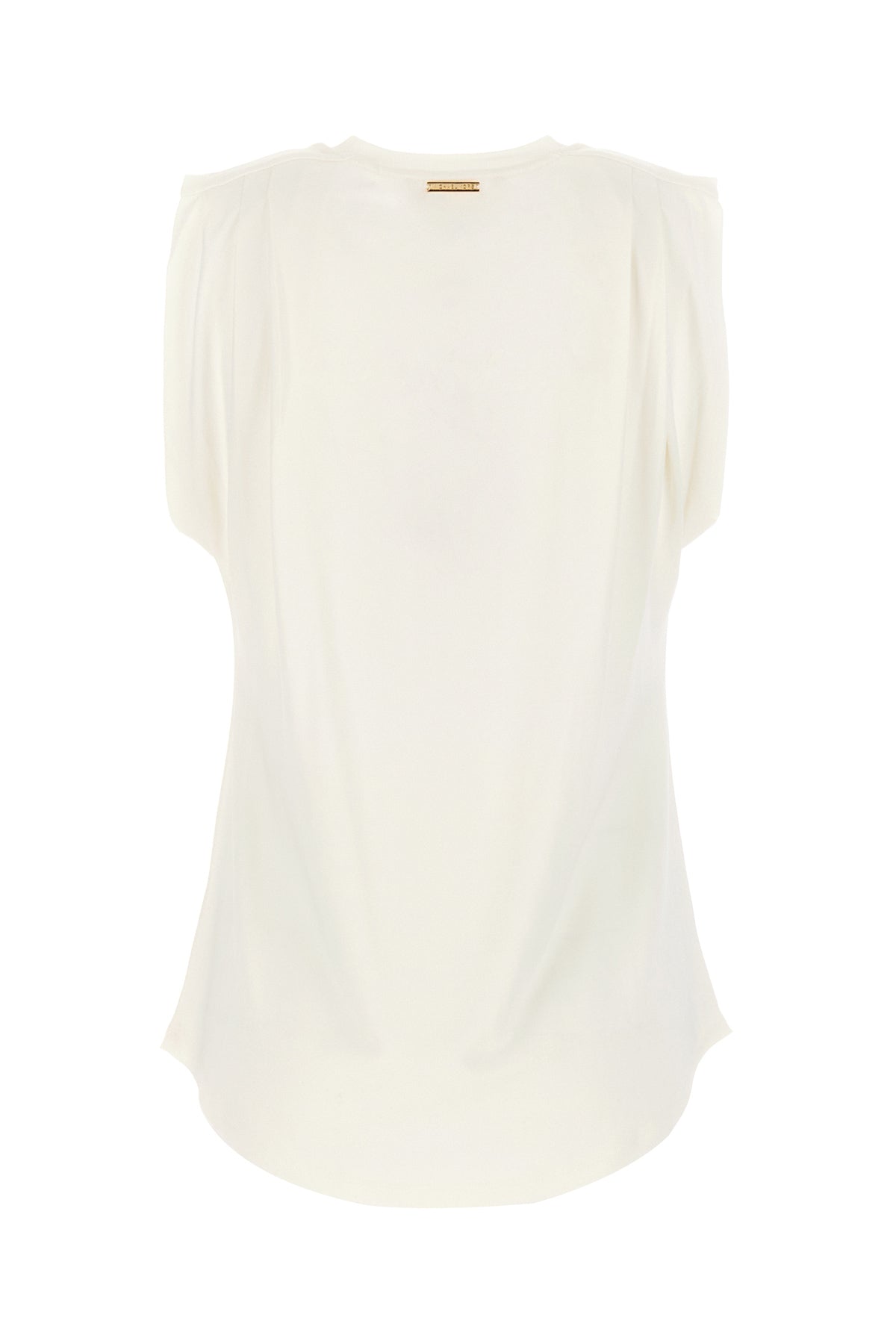 MICHAEL KORS T-shirt in viscosa stretch avorio, view 2
