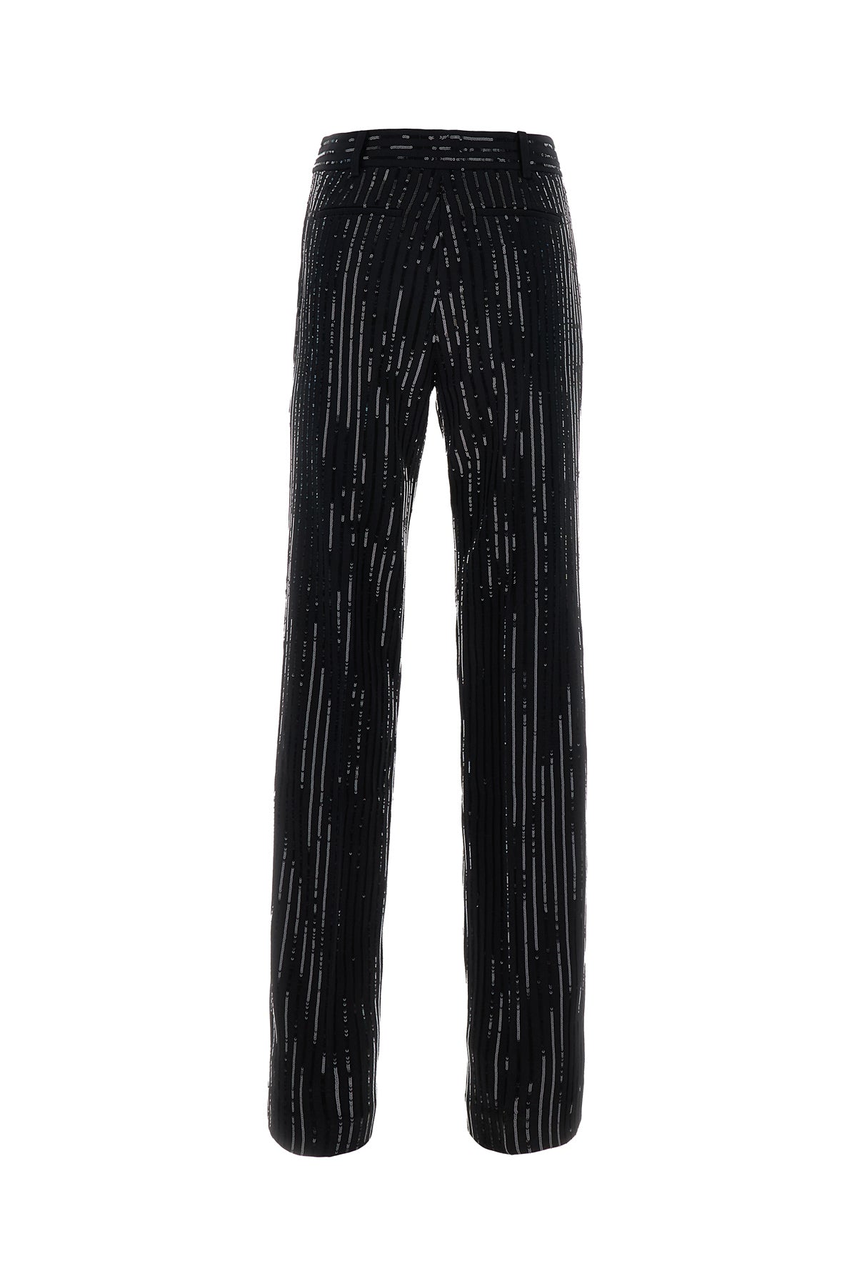 MICHAEL KORS Pantalone in misto triacetato nero, view 2