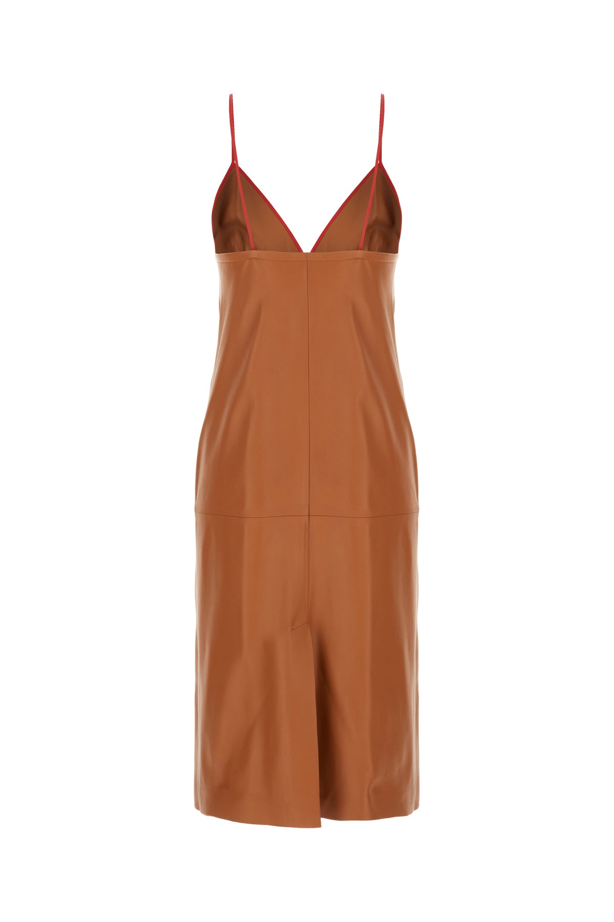 Fendi Abito in pelle caramello, view 2