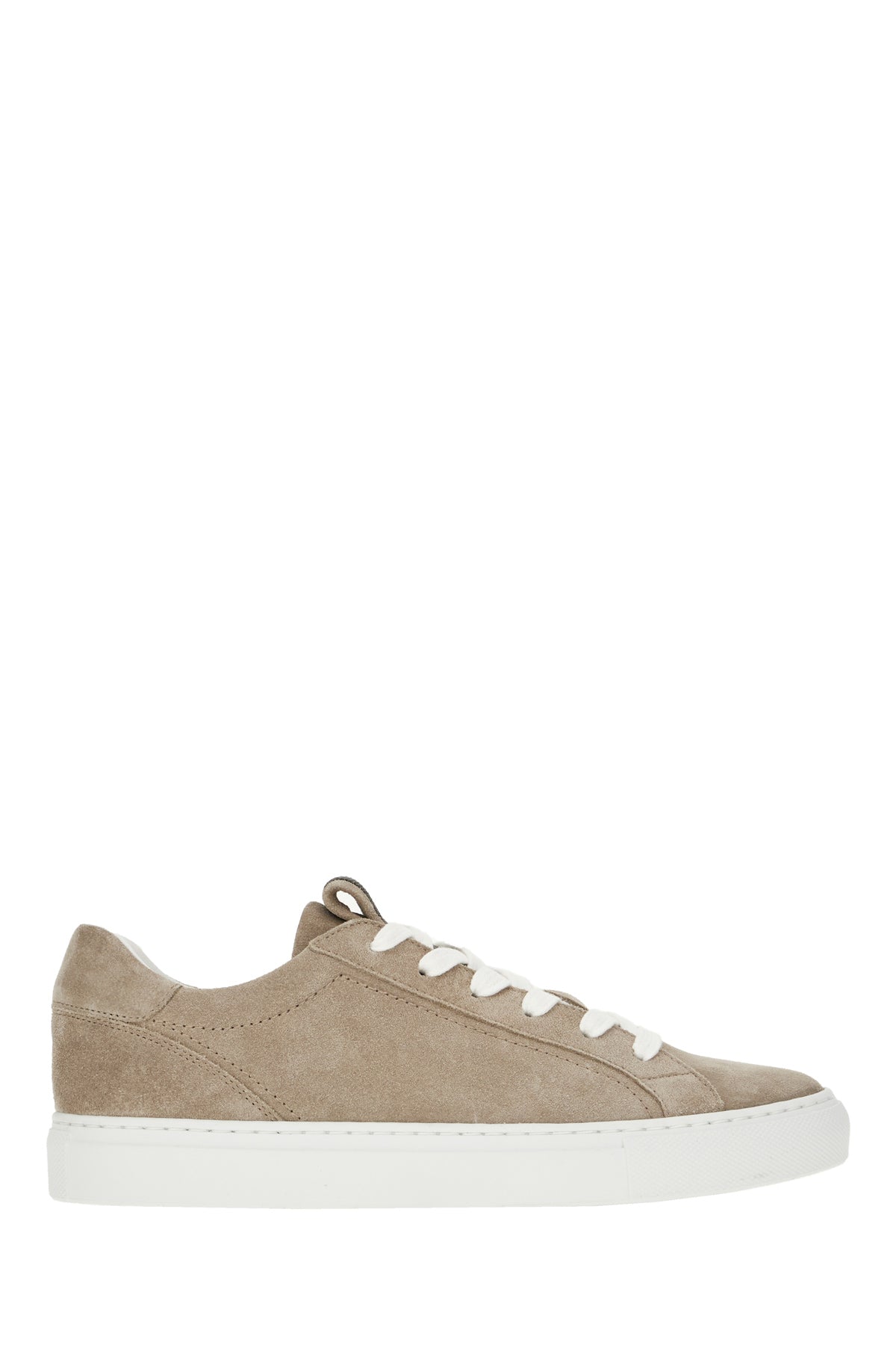 Brunello Cucinelli Sneakers in pelle scamosciata tortora