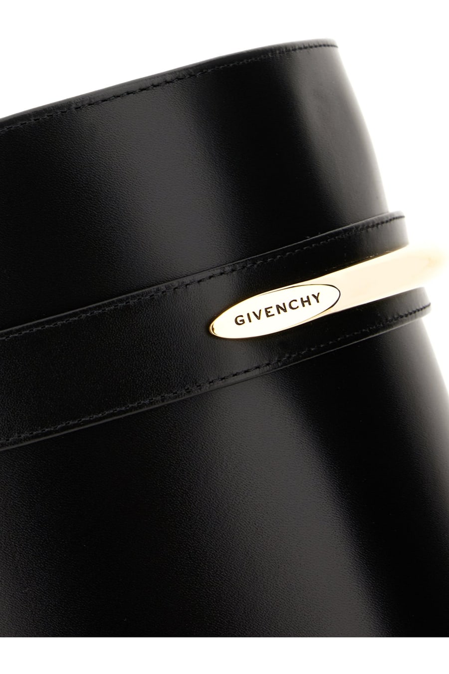 Givenchy Stivali Shark in pelle nera, view 4