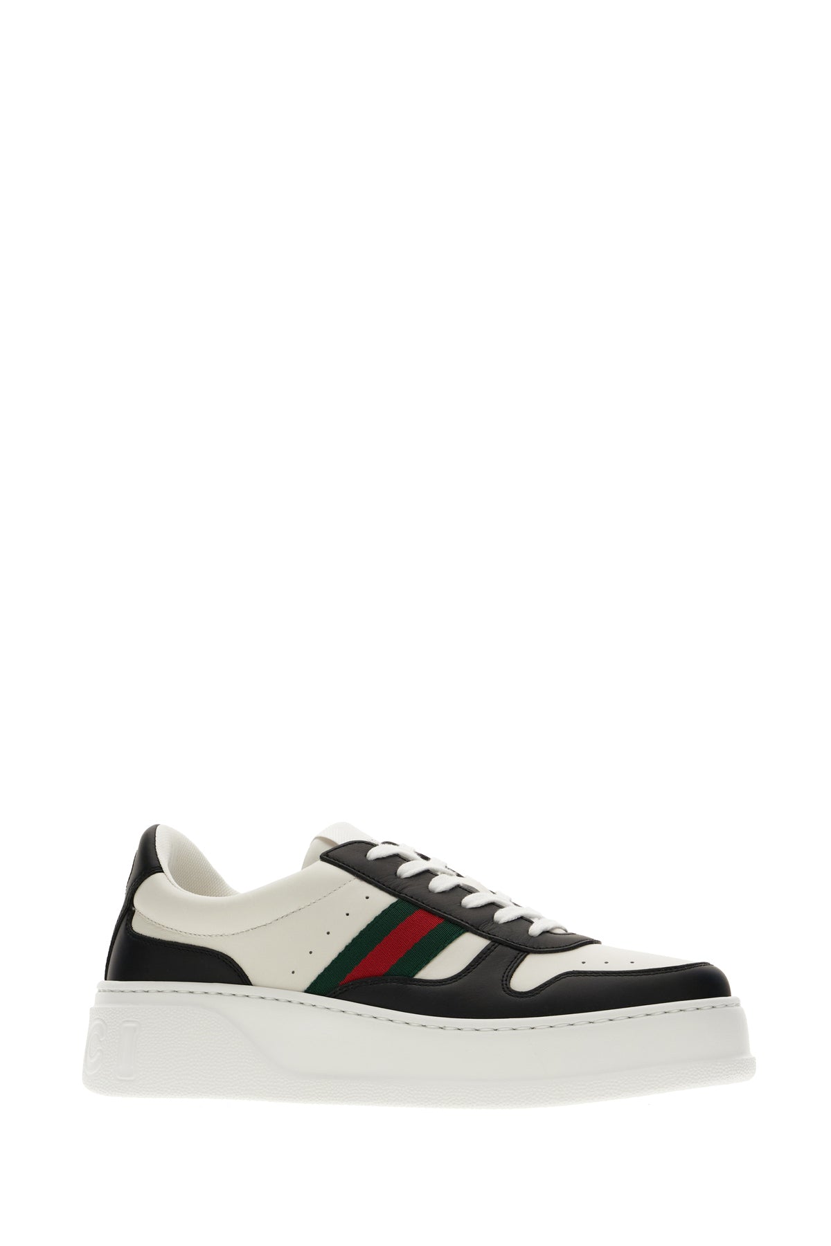 Gucci Sneakers in pelle bicolor, view 2
