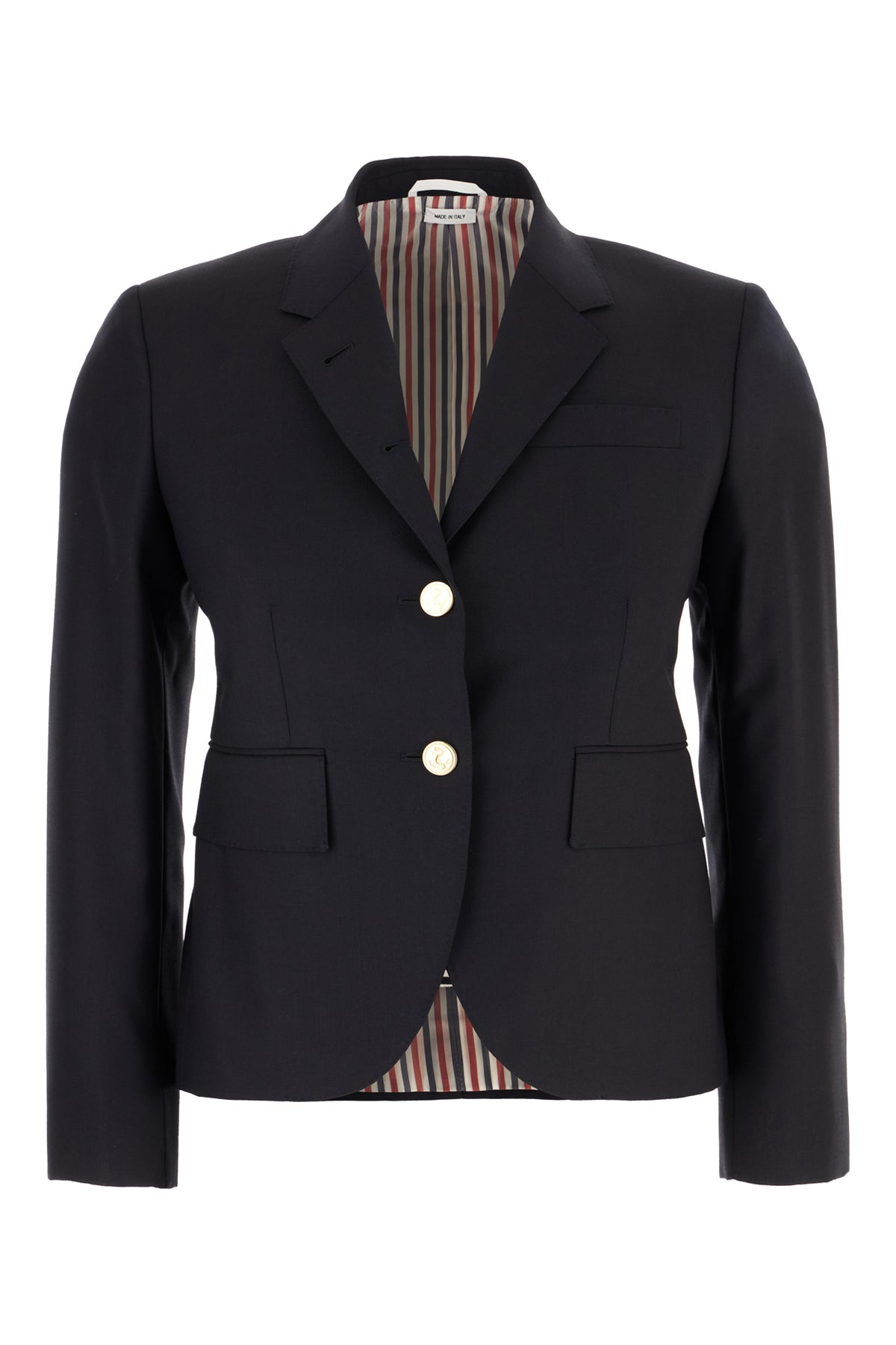 Thom Browne Giacca in lana blu notte