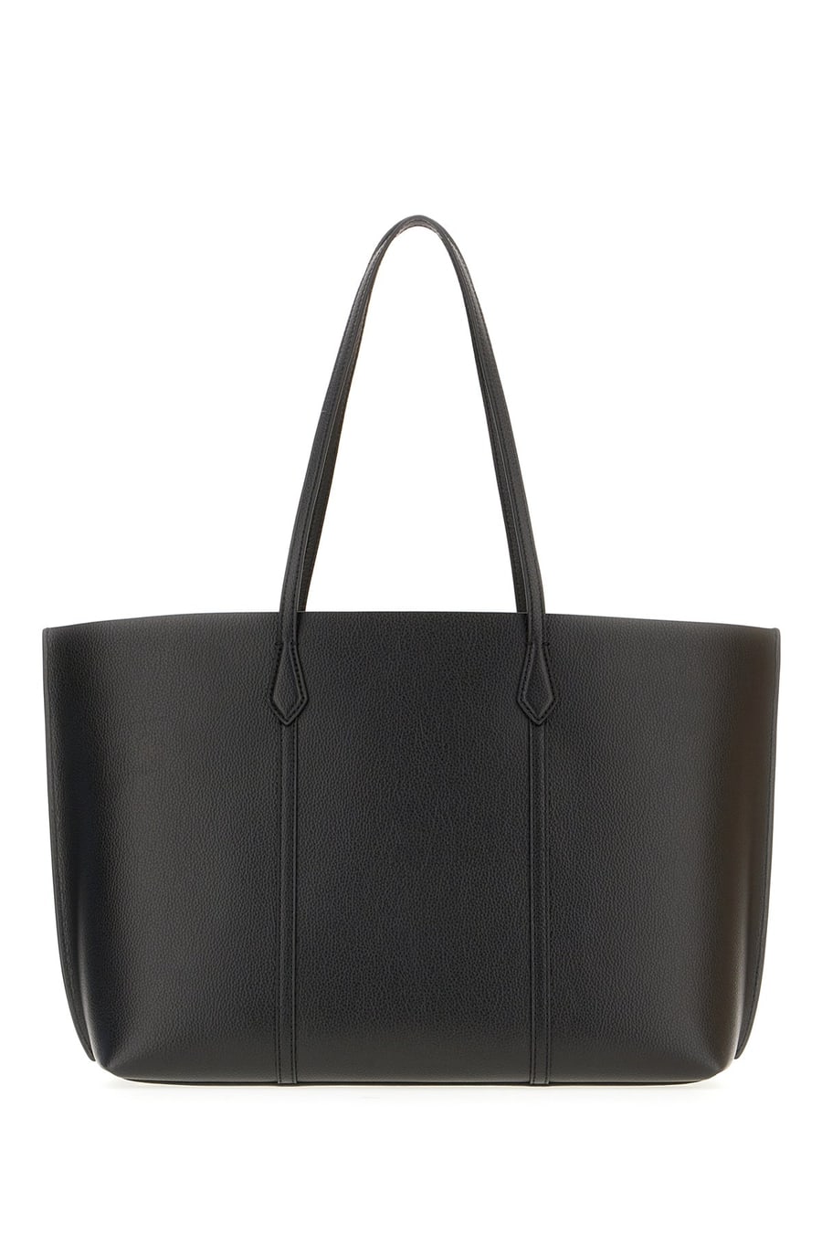 Tory Burch Borsa shopping in pelle nera, view 3
