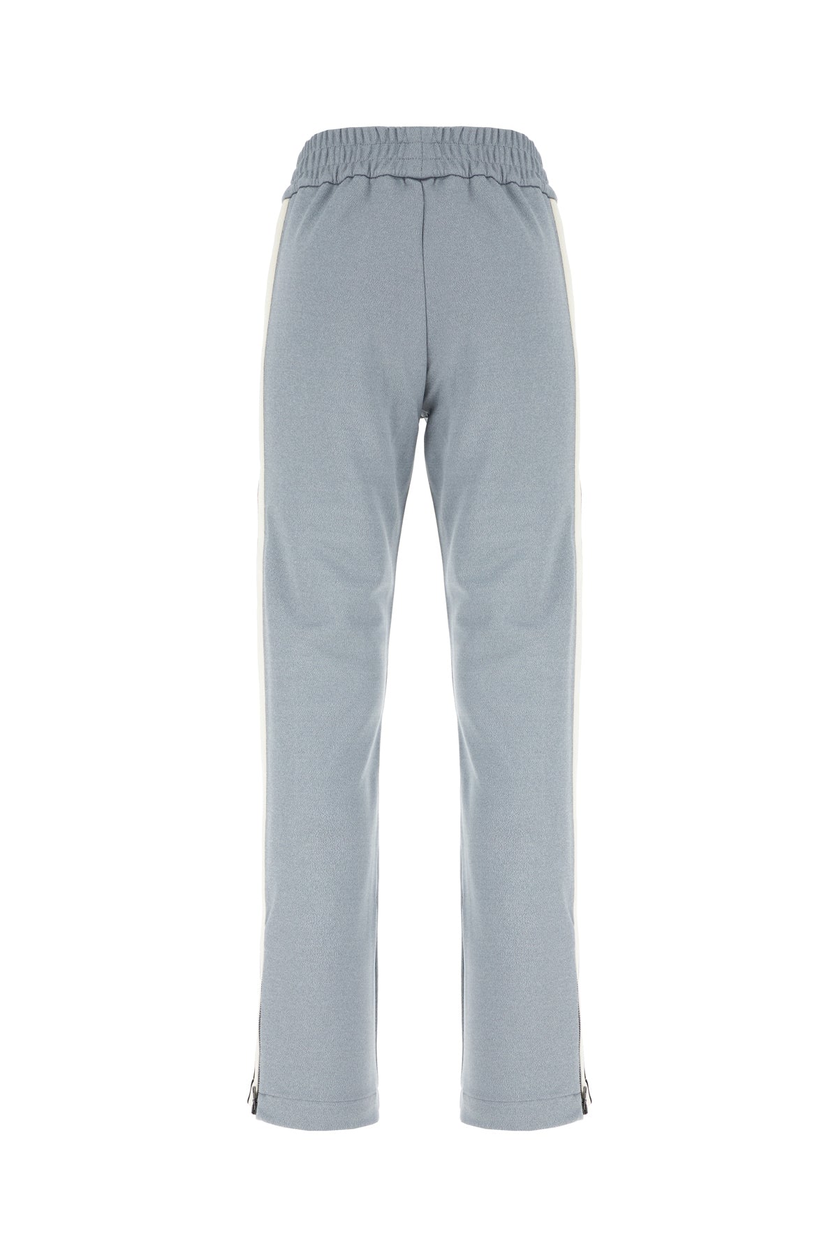 Palm Angels Pantalone jogging in poliestere grigio, view 2