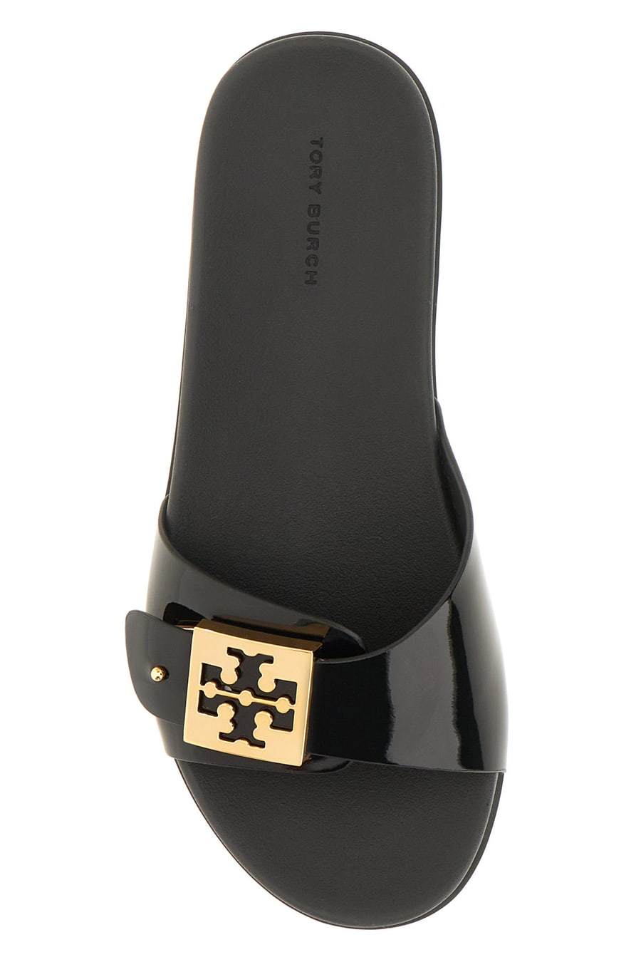 Tory Burch Slippers in gomma nera, view 4