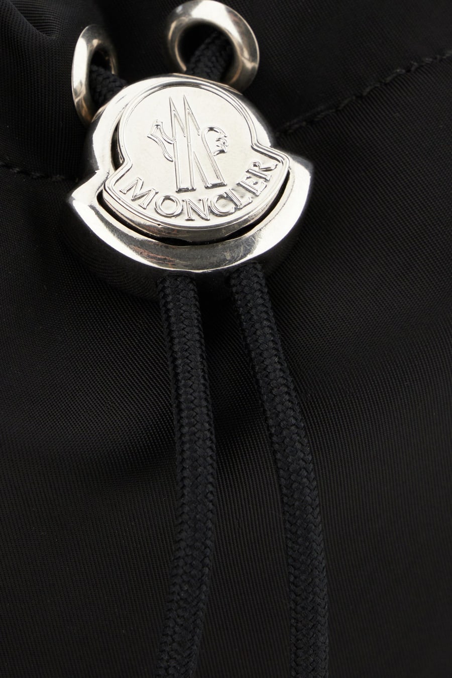 Moncler Busta Trick in misto nylon nero, view 4