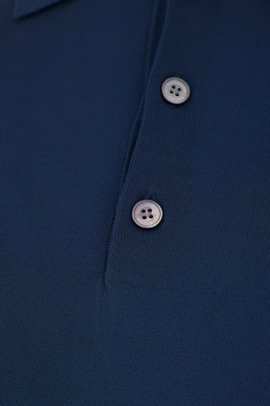 BALLANTYNE Polo in cotone blu, view 3