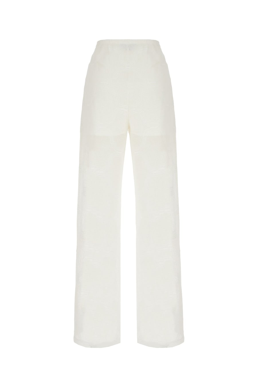 ALPHA STUDIO Pantalone in crochet bianco, view 2