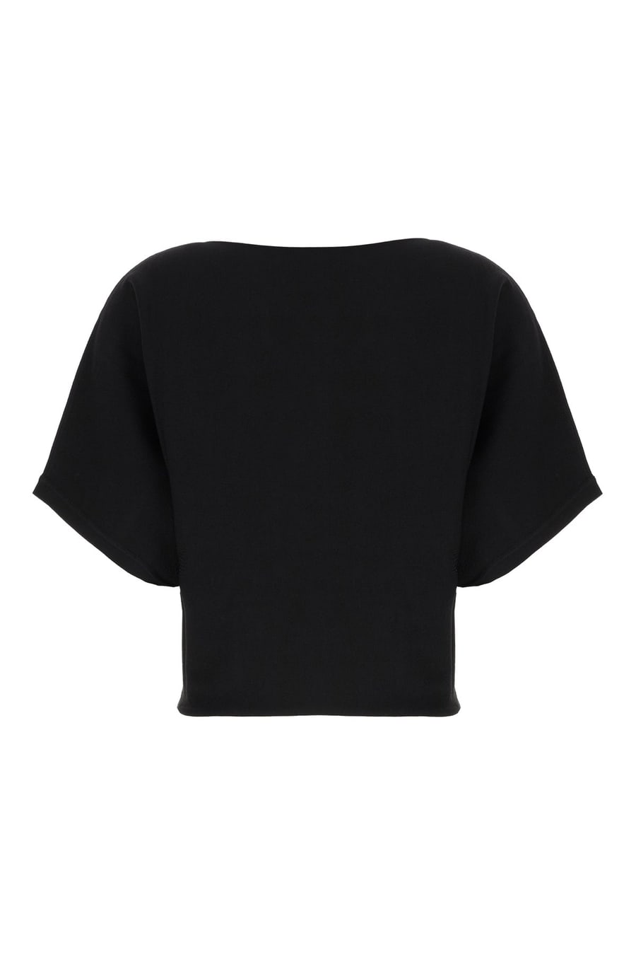 ALPHA STUDIO Top in misto viscosa nera