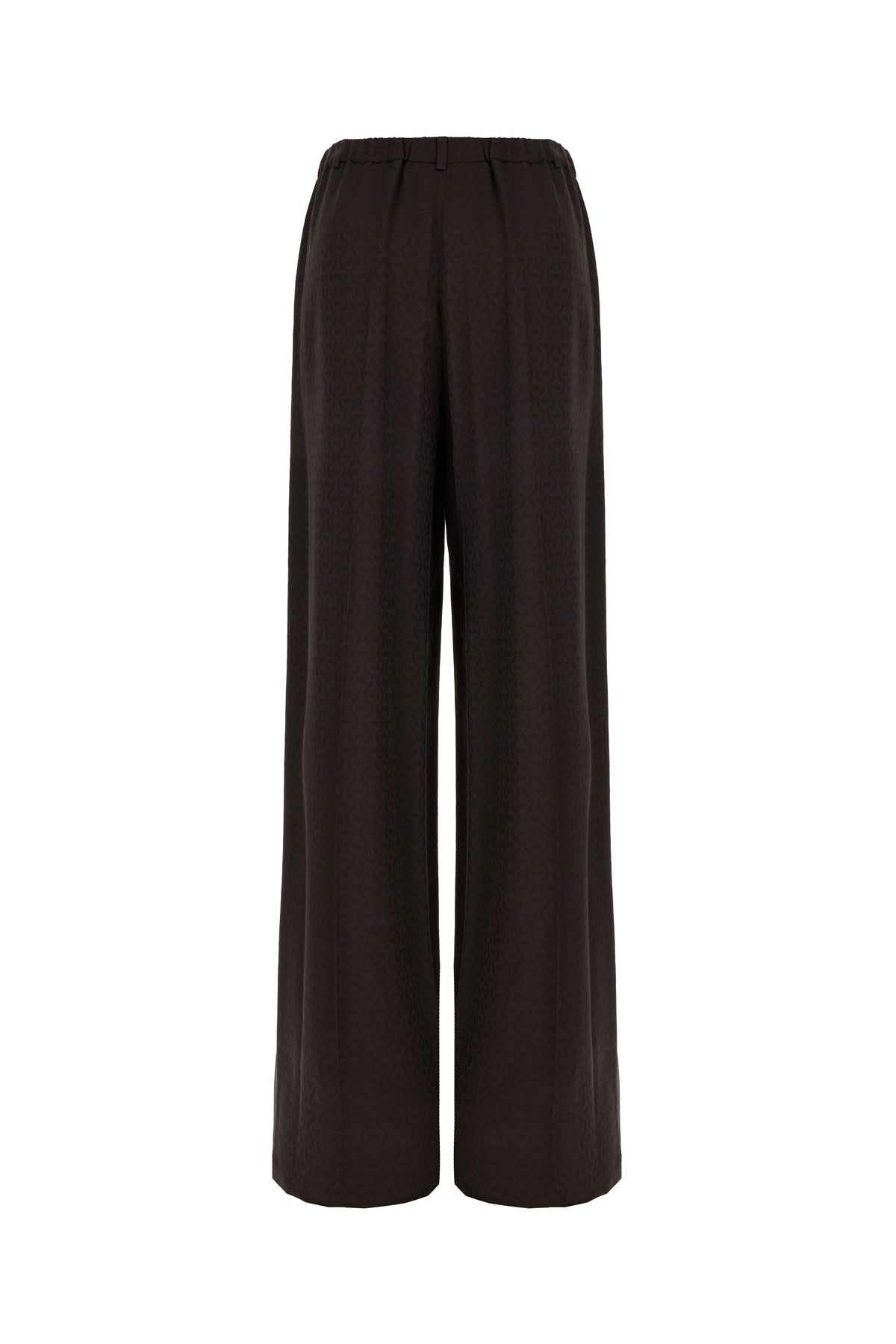 Gucci Pantalone in seta cioccolato, view 2