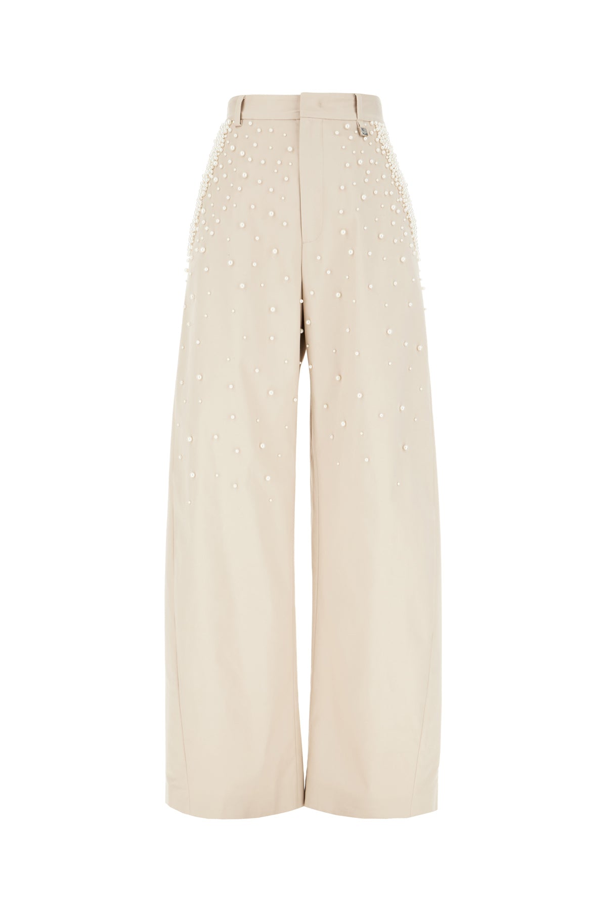 GIUSEPPE DI MORABITO Pantalone in cotone stretch cappuccino