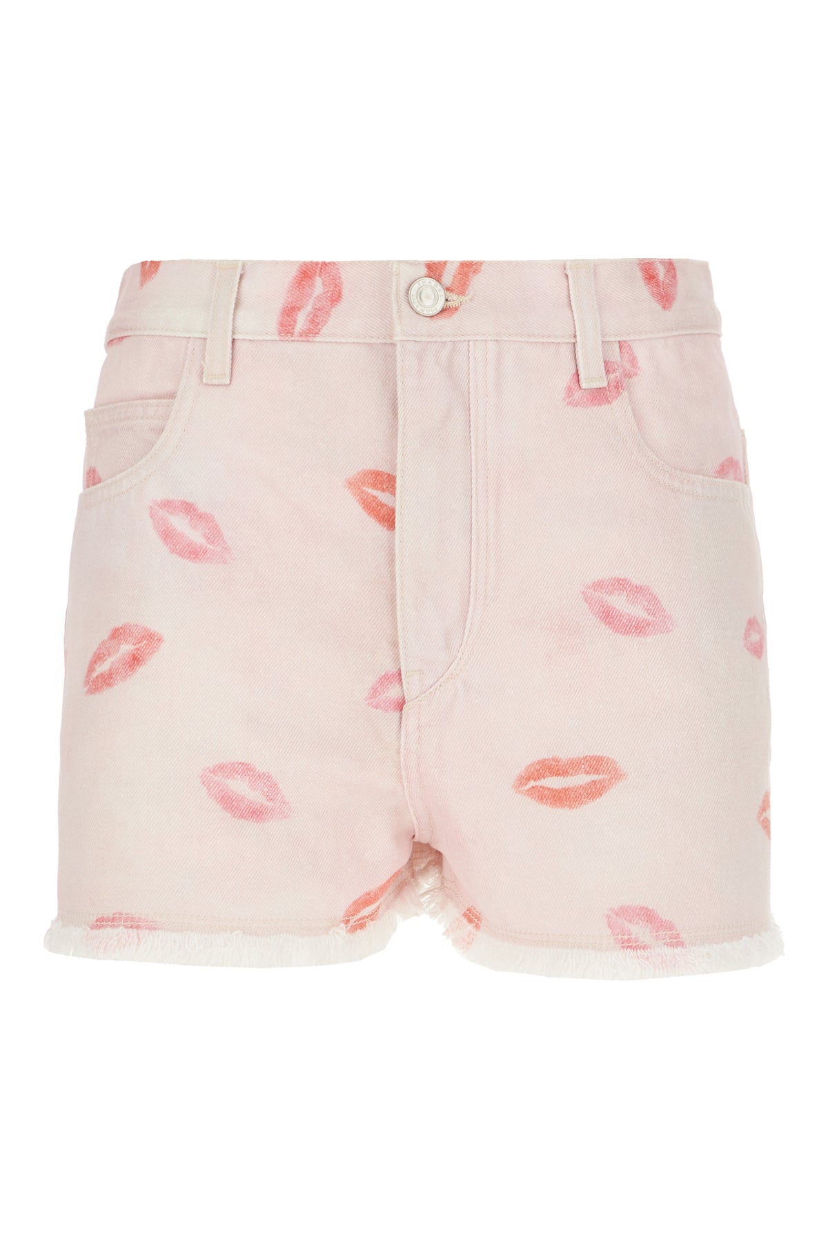 MARANT ETOILE Shorts in denim stampato