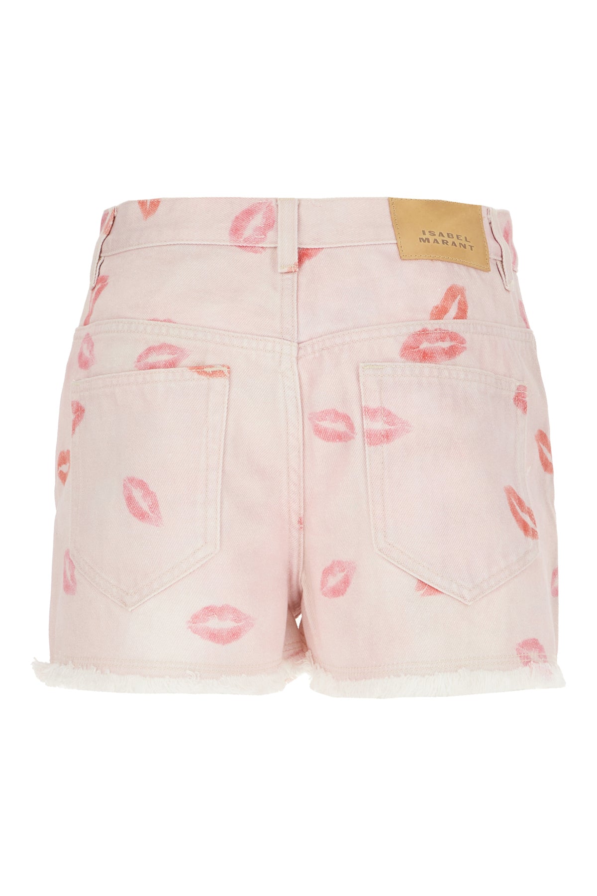 MARANT ETOILE Shorts in denim stampato, view 2