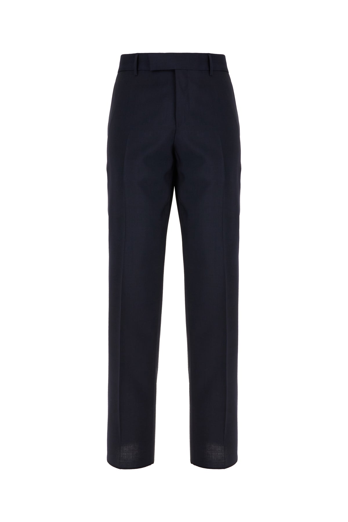 Fendi Pantalone in twill blu navy