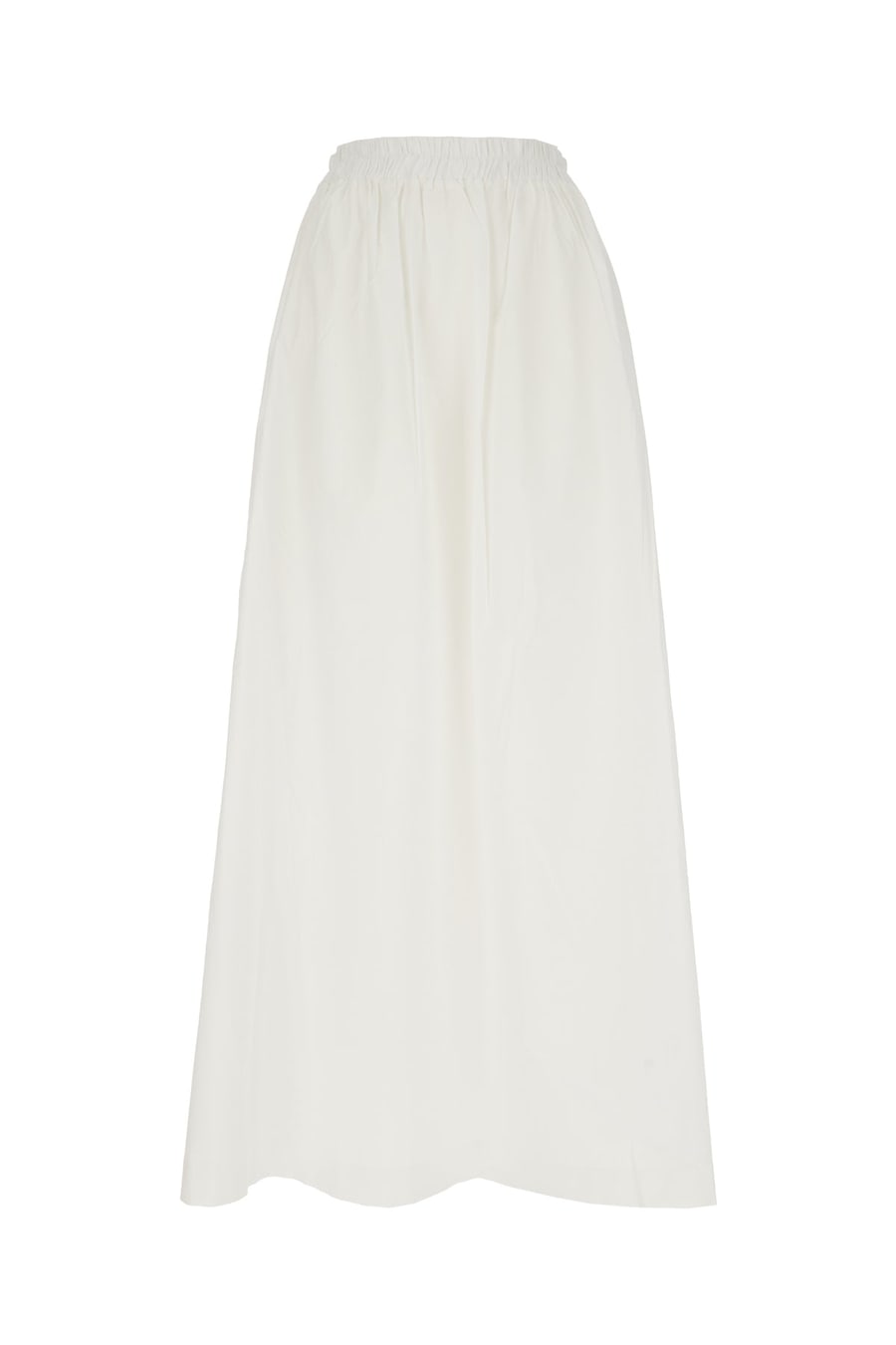 ALPHA STUDIO Gonna in cotone stretch bianco