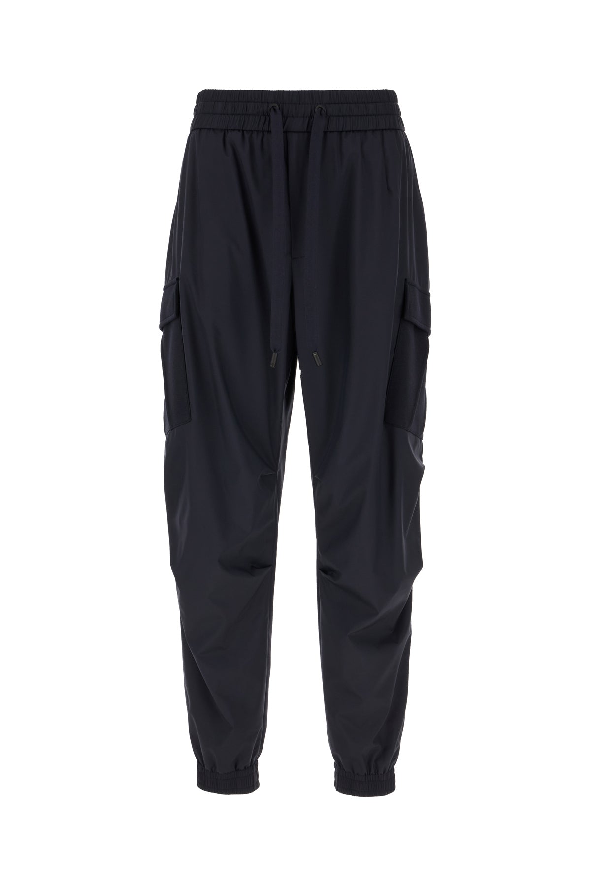 Dolce & Gabbana Pantalone in misto poliestere blu navy