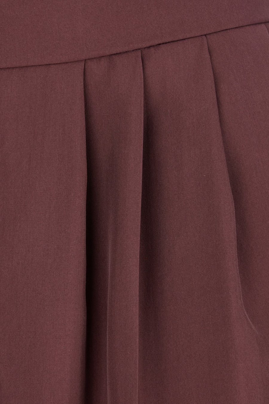 Saint Laurent Pantalone in seta prugna, view 3