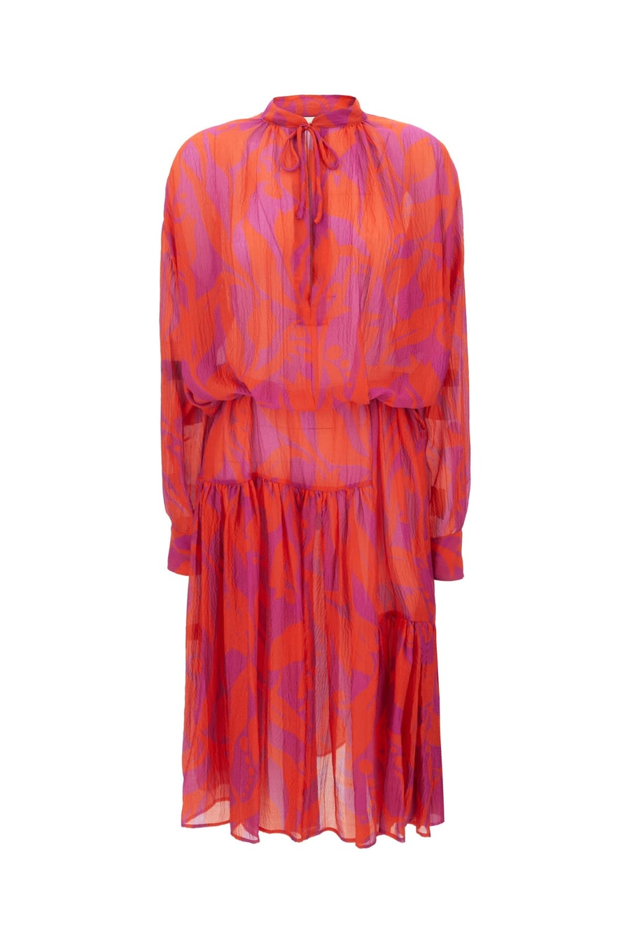 Dries Van Noten Abito in seta stampata