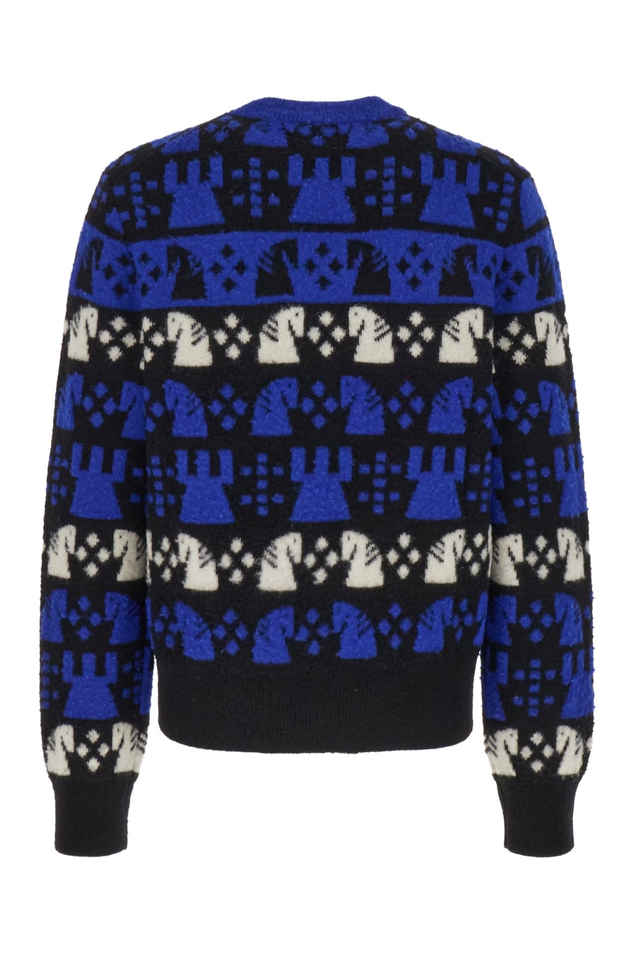 Burberry Maglione in misto lana ricamata, view 2
