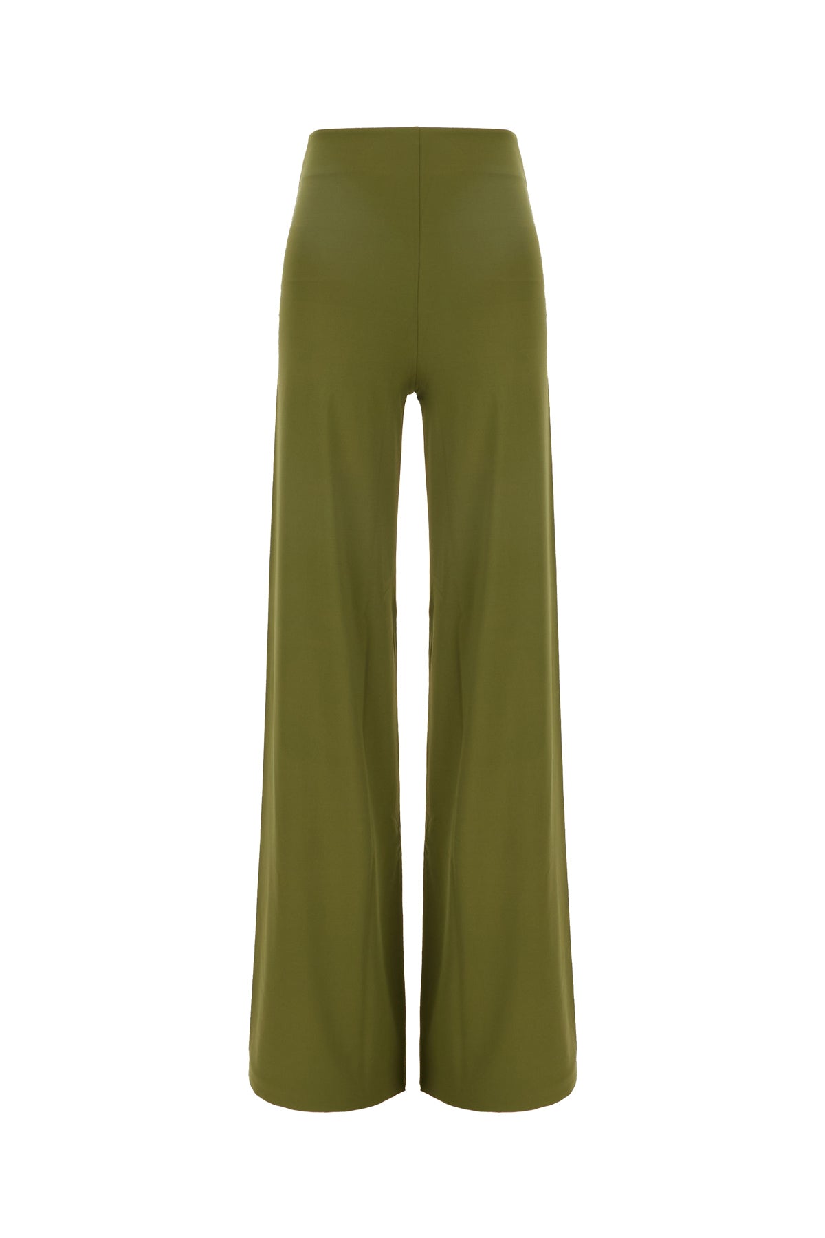 ANAMI Pantalone in nylon stretch verde oliva