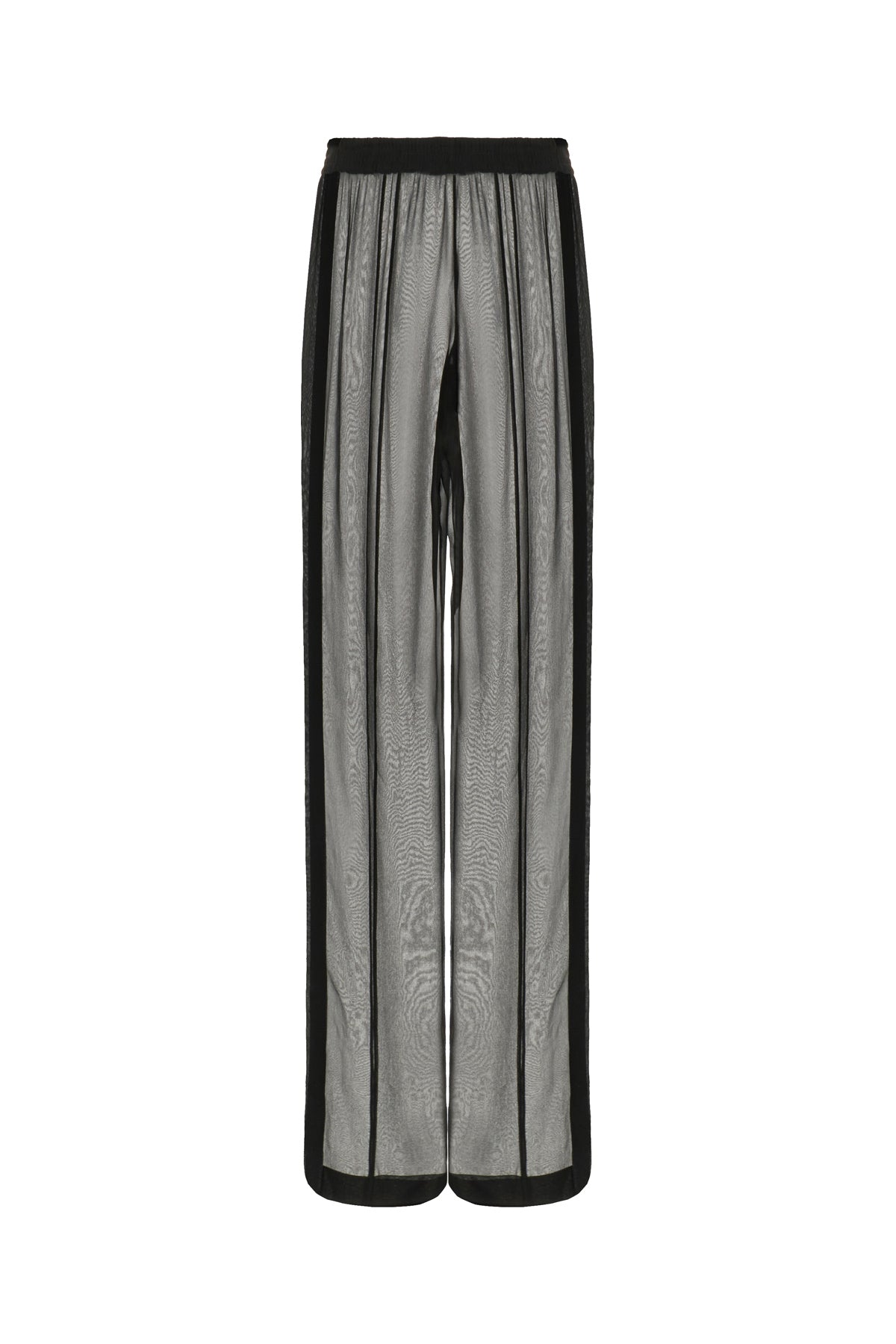 Saint Laurent Pantalone in seta nera
