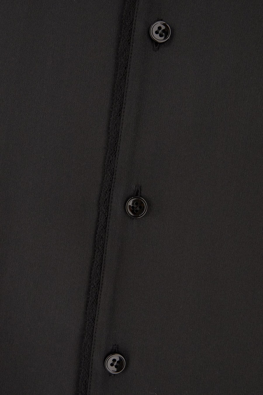 Saint Laurent Camicia in seta nera, view 3