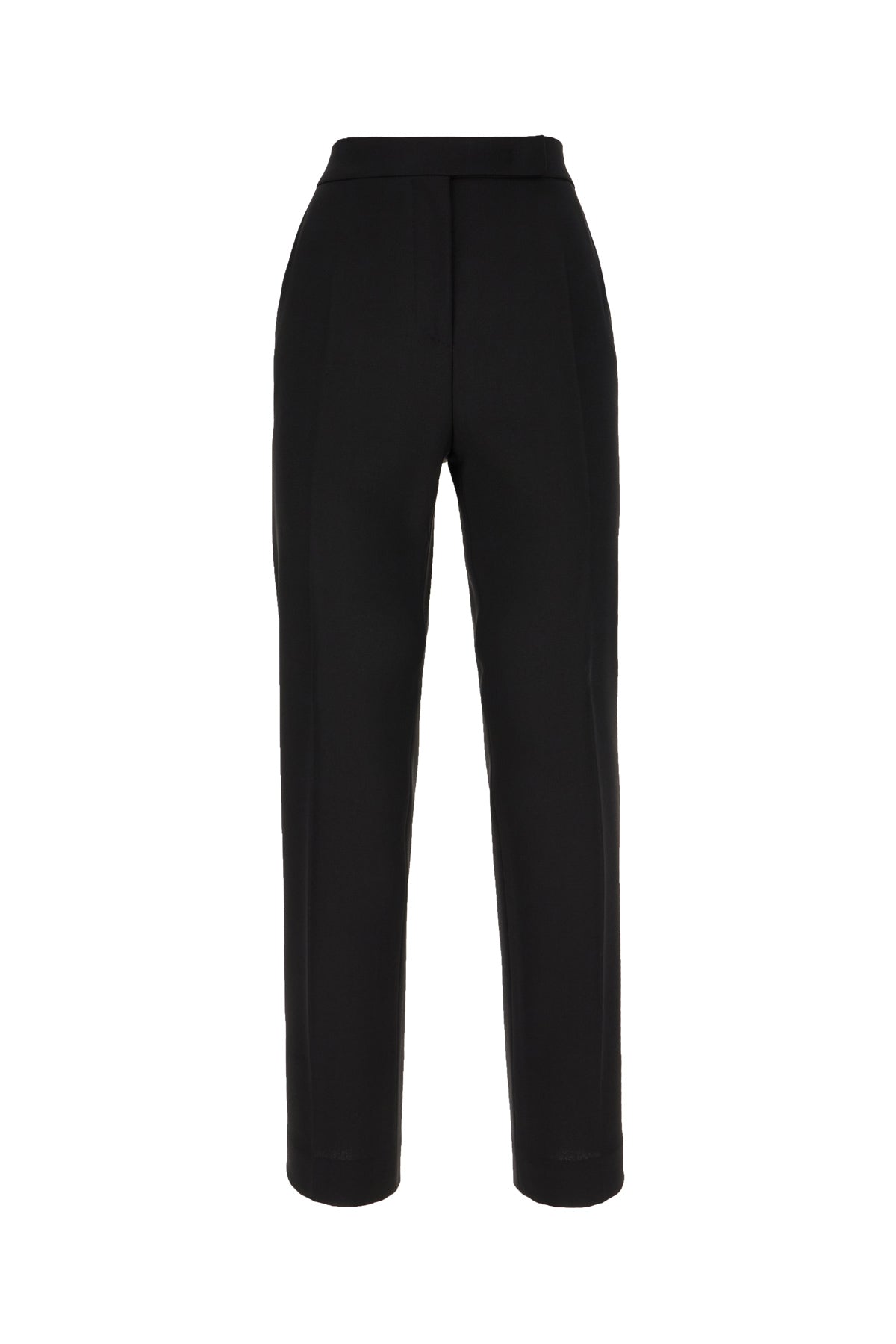 Max Mara Pantalone in misto lana nera