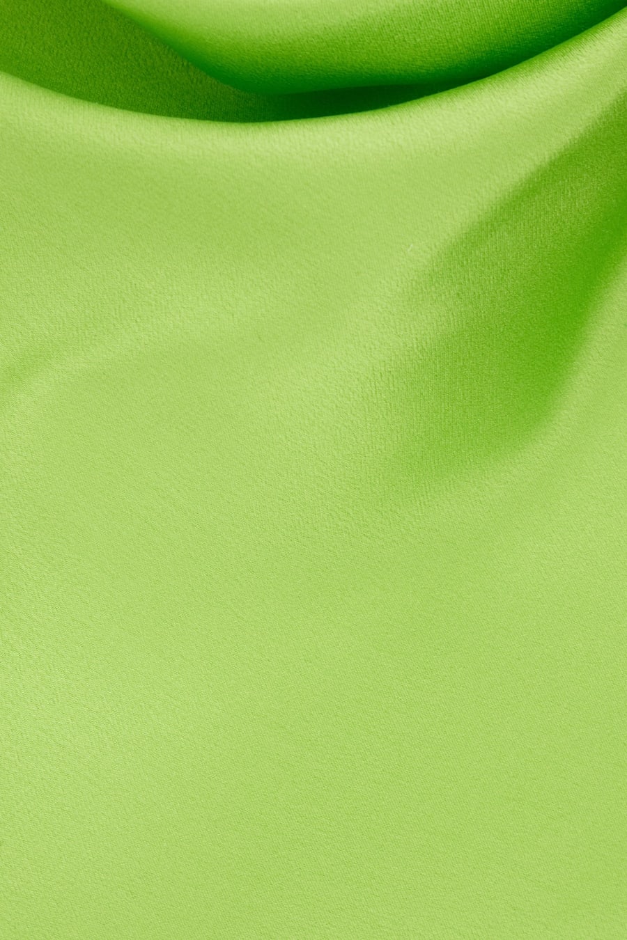 Saint Laurent Mini abito in seta verde lime, view 3