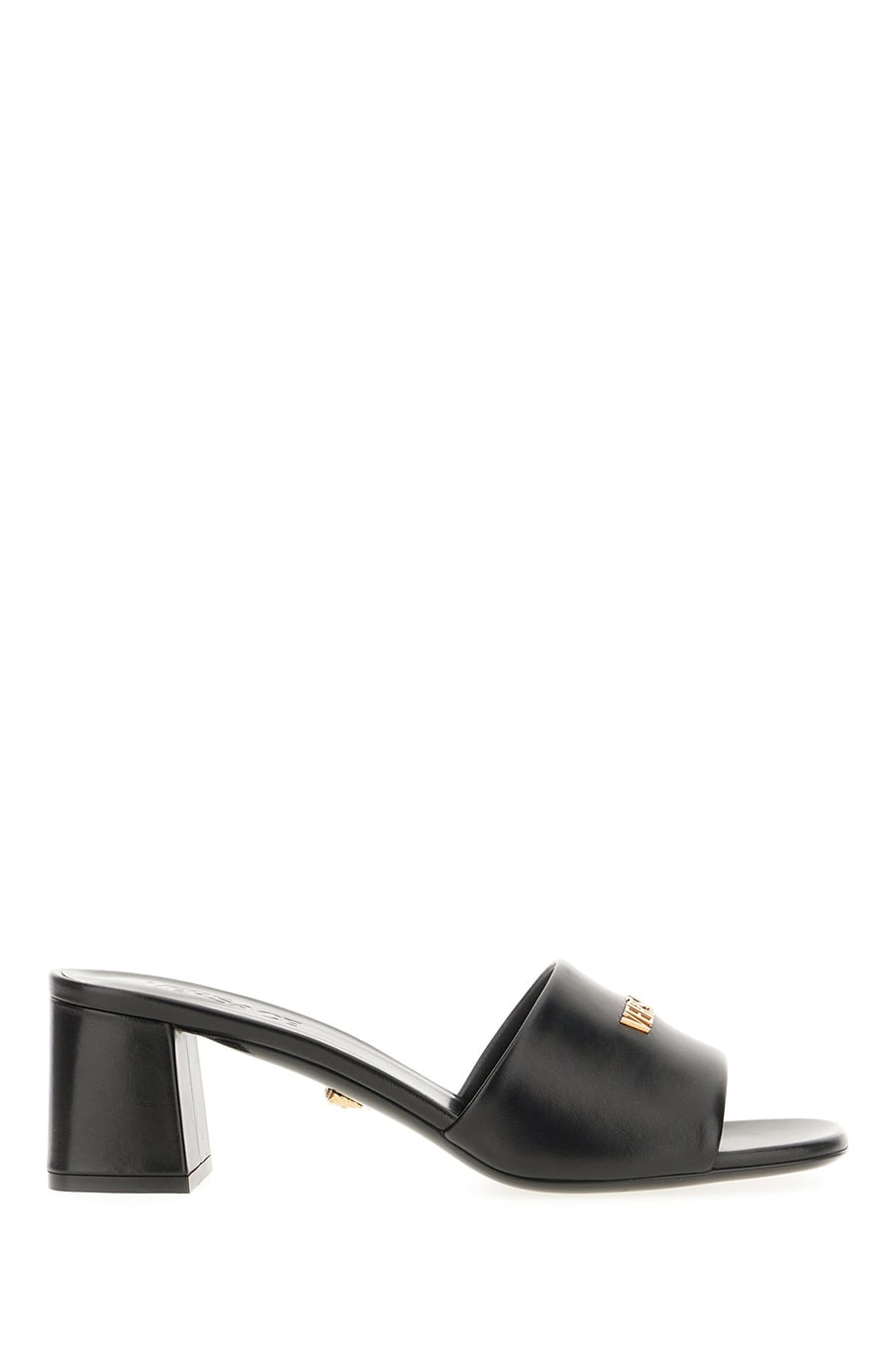 Versace Mules in nappa nera