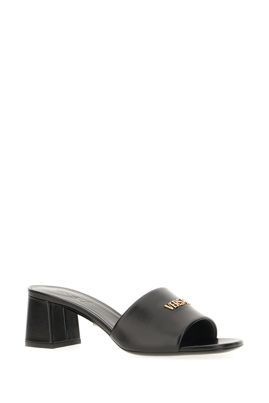 Versace Mules in nappa nera, view 2