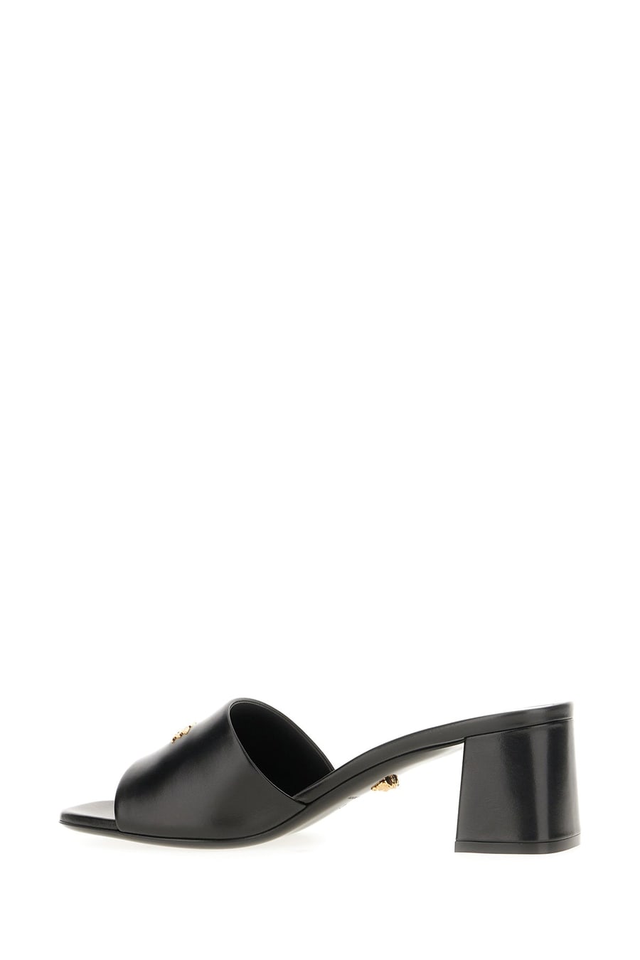 Versace Mules in nappa nera, view 3