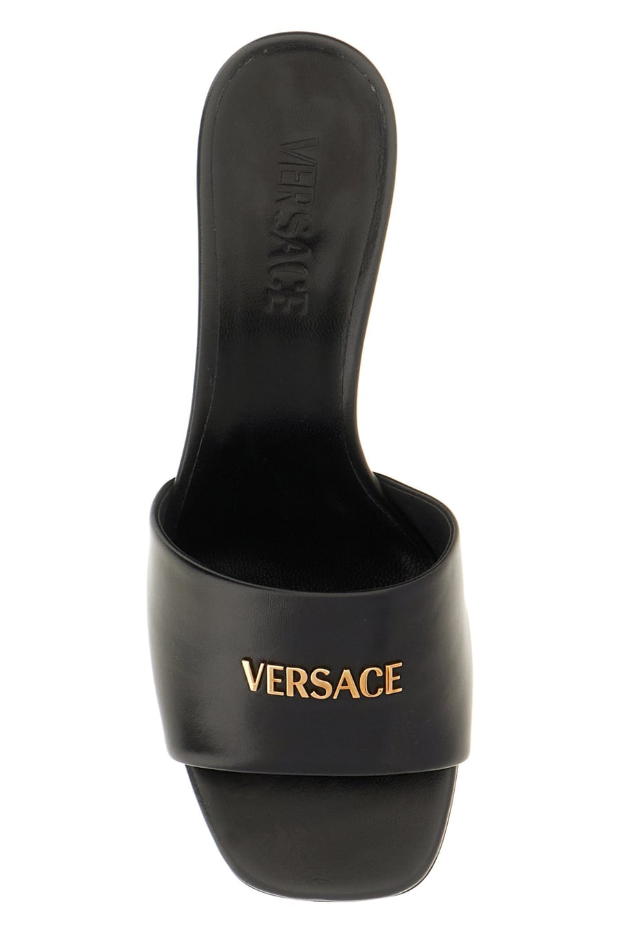 Versace Mules in nappa nera, view 4