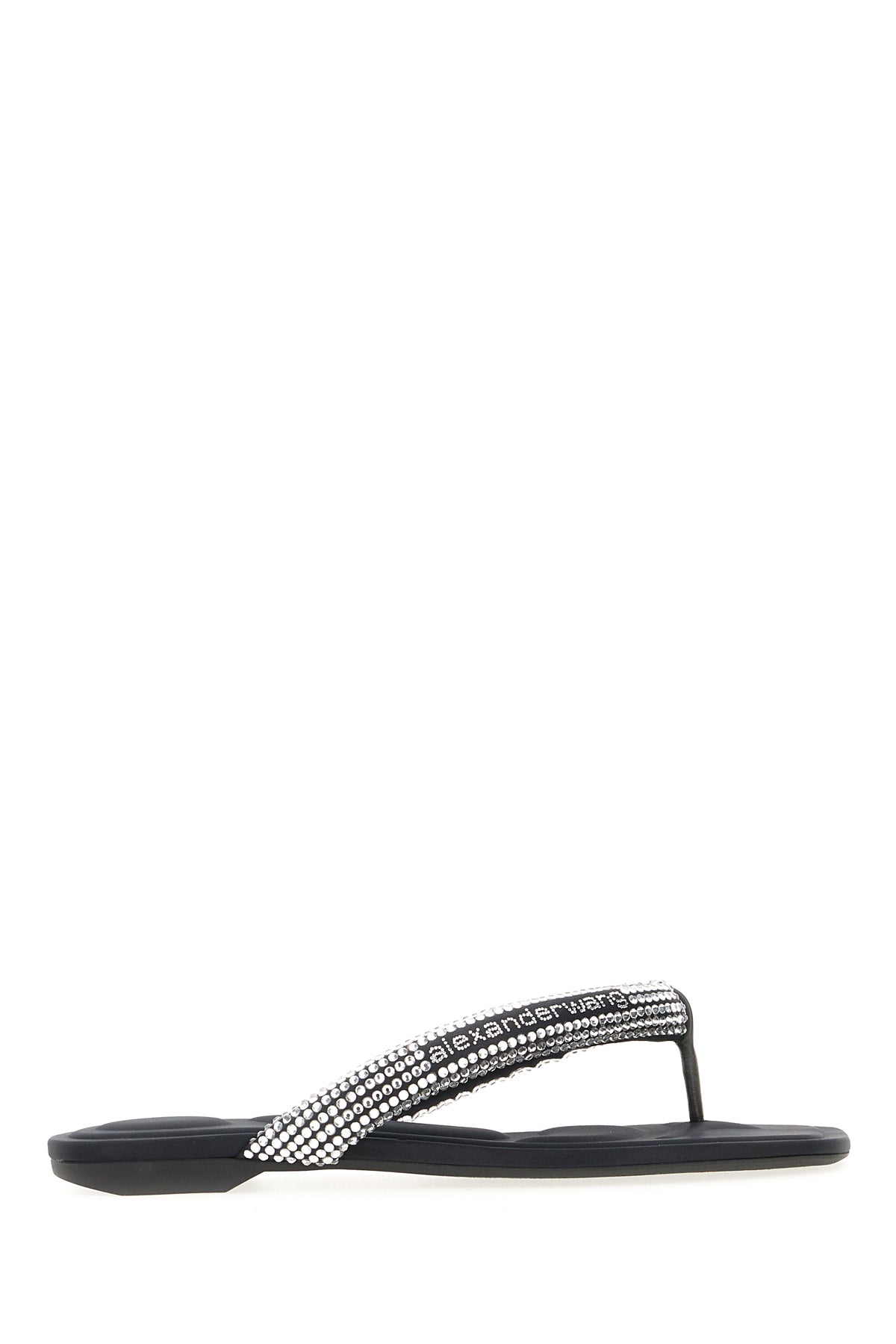 ALEXANDER WANG Sandali infradito Jenna in tessuto nero