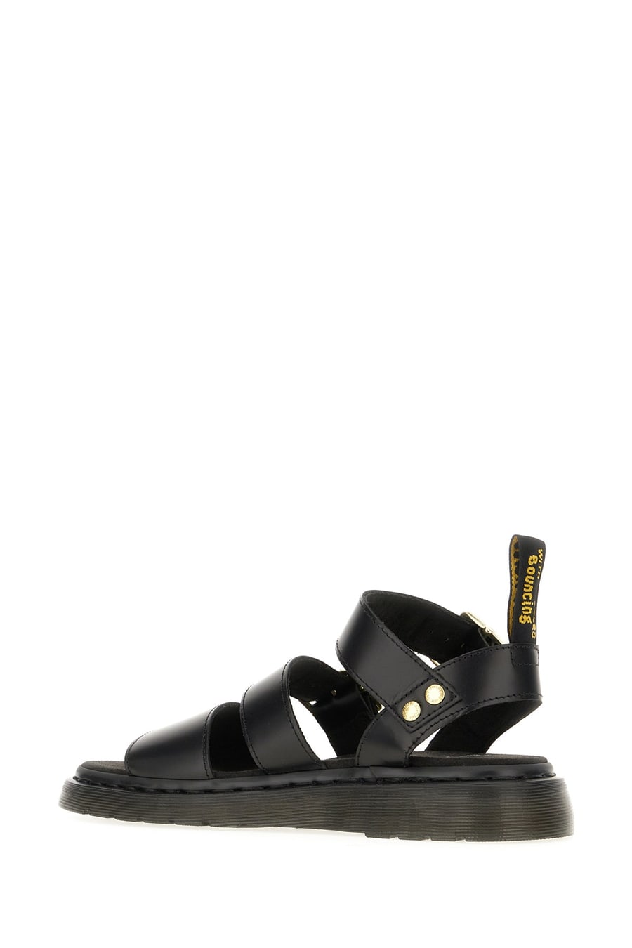 DR. MARTENS Sandali Gryphon in pelle nera, view 3