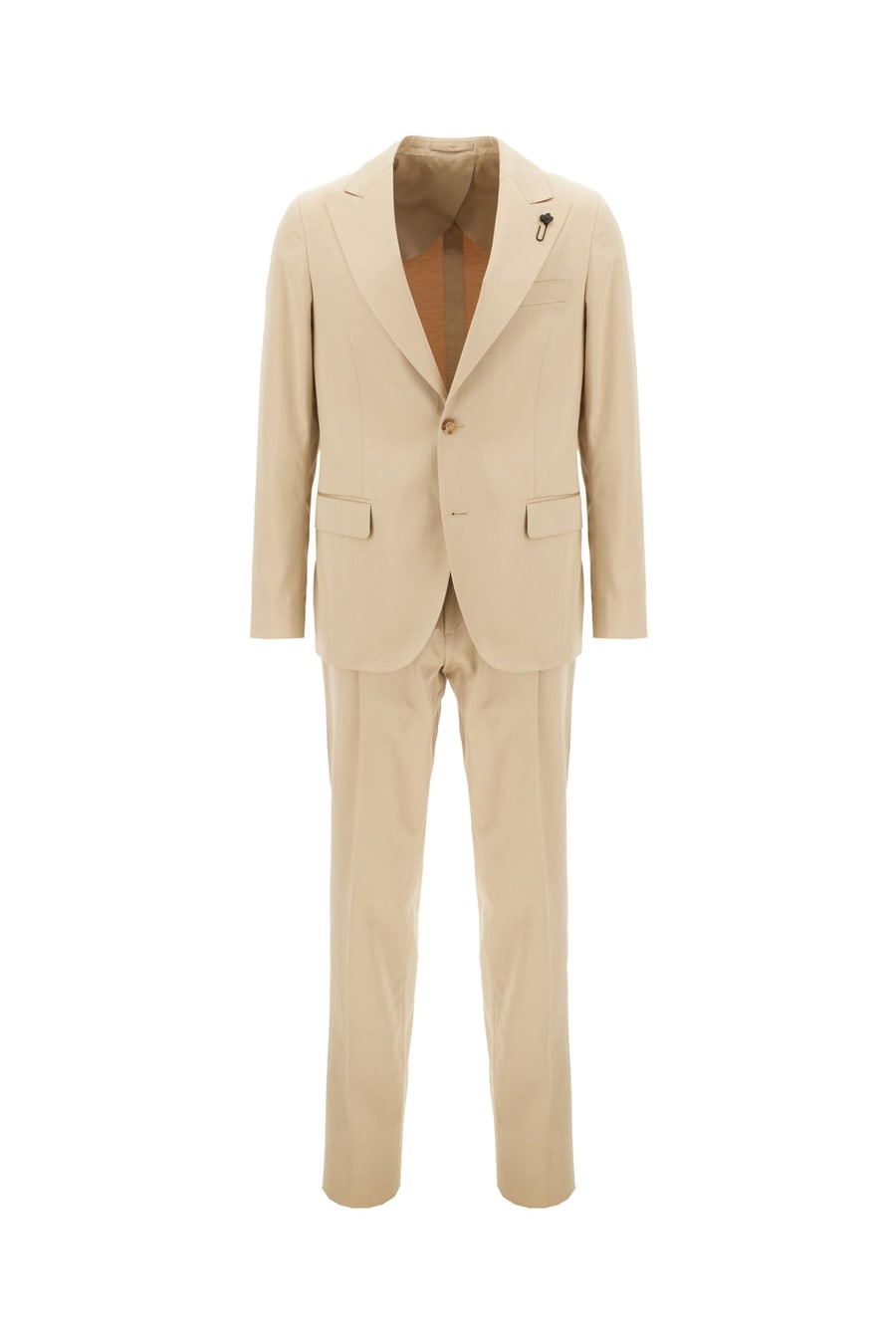 LARDINI Completo in cotone beige