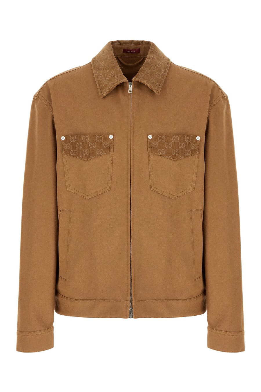 Gucci Giubbino in cotone marrone