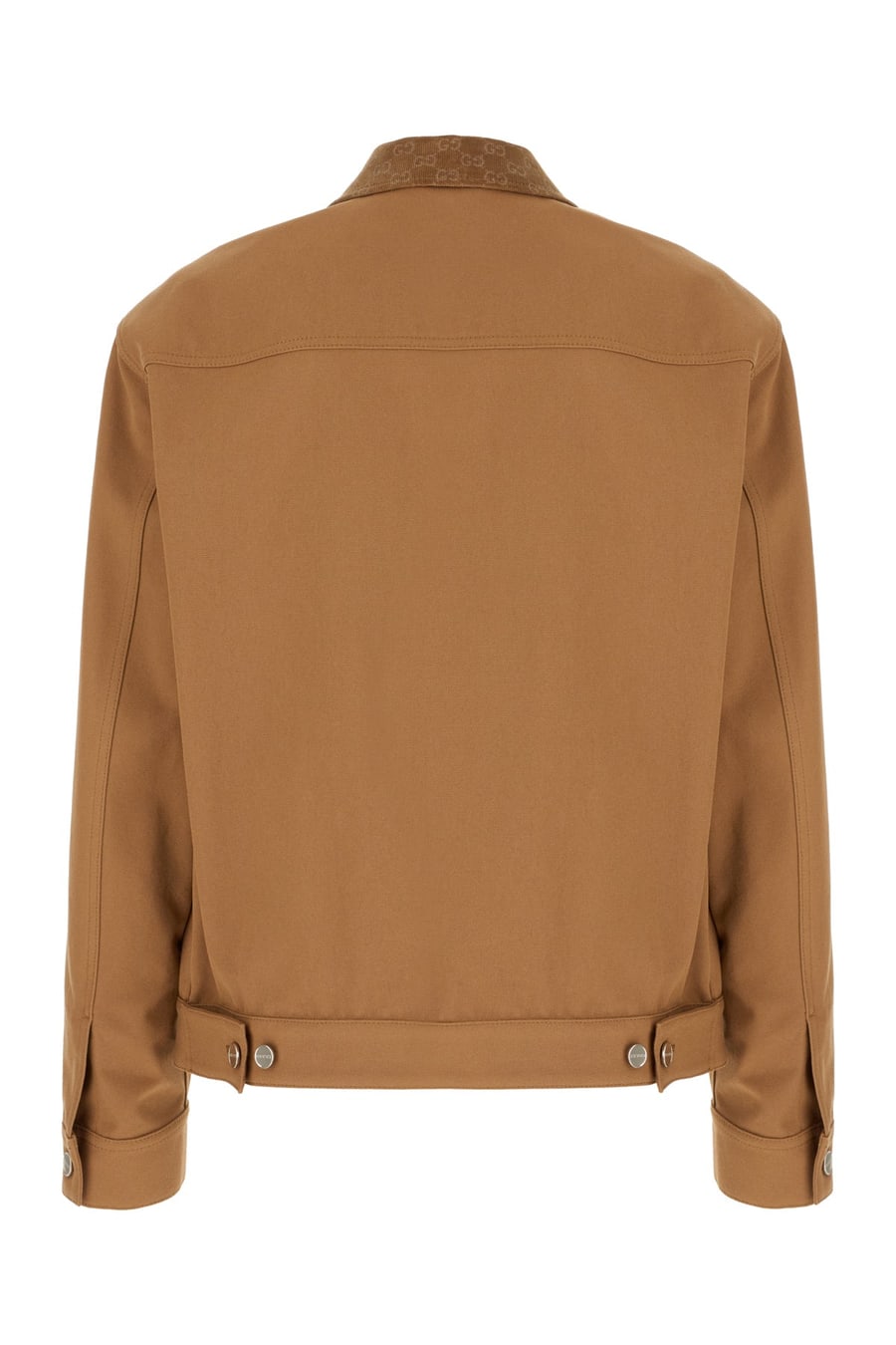 Gucci Giubbino in cotone marrone, view 2
